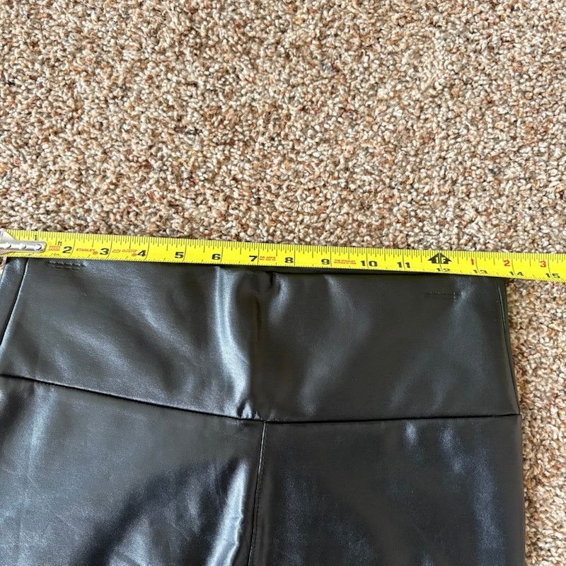 Other Unbranded Black Faux Leather High Waist Leggings sz Medium Size 28" / US 6 / IT 42 - 5 Thumbnail