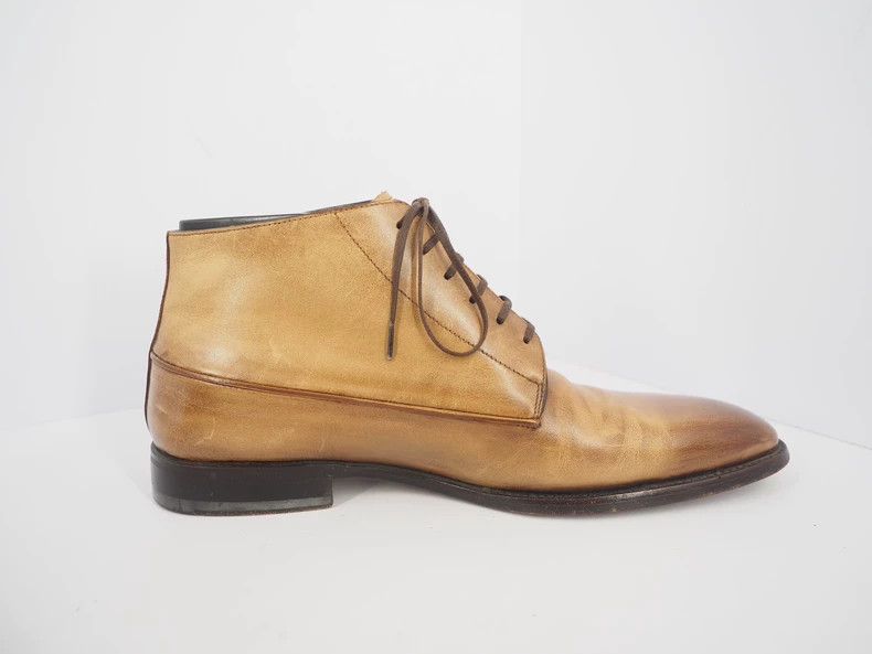Dior DiorGolden brown mid-top leather shoes 2503-Nextarrow Size US 6 / EU 39 - 6 Thumbnail
