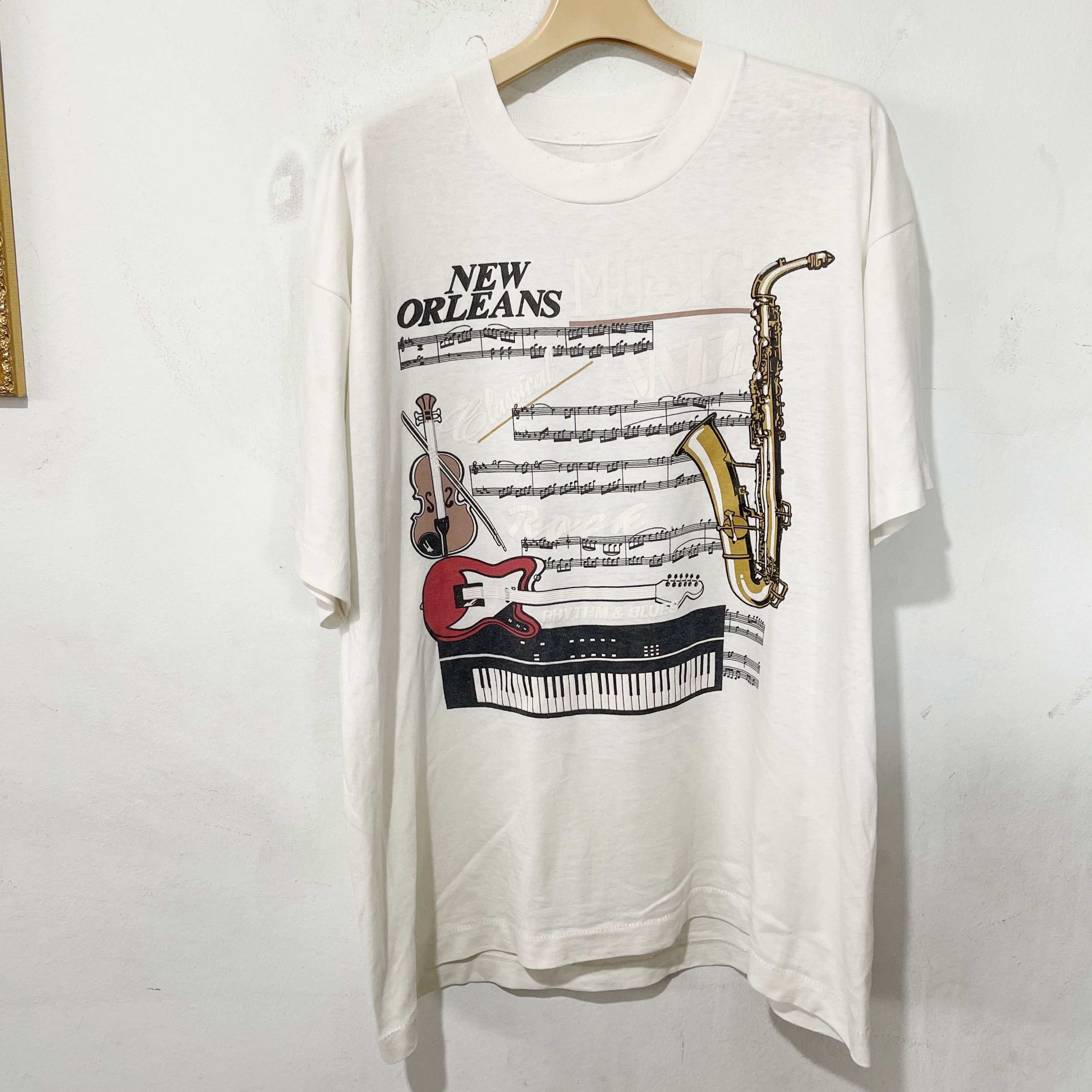 Jazz Cartier Vintage 90s New Orleans T-Shirt Size US L / EU 52-54 / 3 - 1 Thumbnail