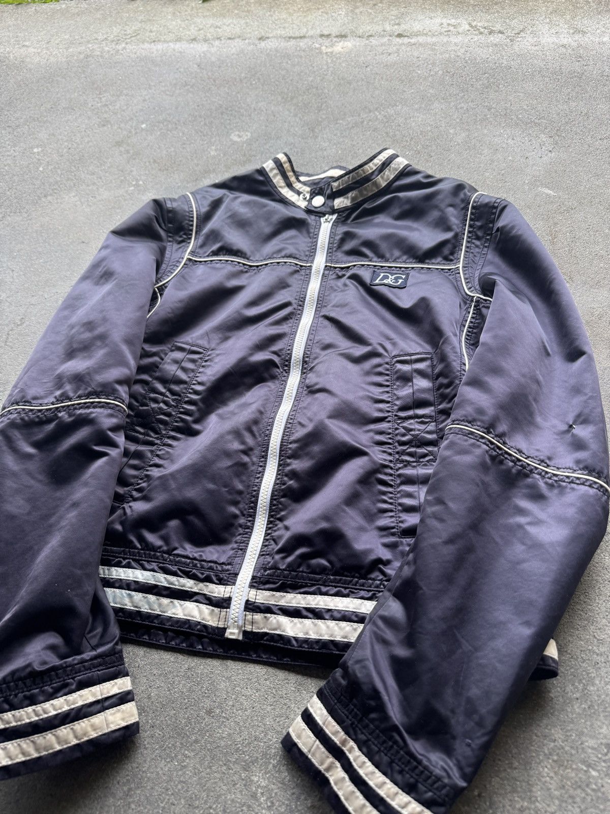 Dolce & Gabbana Dolce & Gabbana D&G Y2K Track Jacket Navy Size US M / EU 48-50 / 2 - 2 Thumbnail