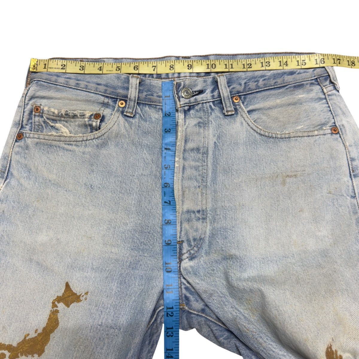 Levi's Vintage 80s Levis 501 Redline Denim Selvedge Jeans Size US 33 - 22 Thumbnail
