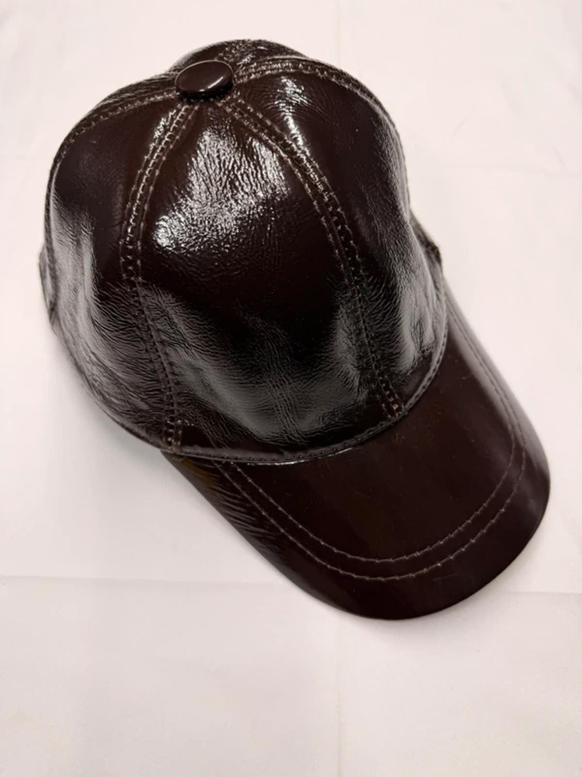 Other NEW Brown Leather Baseball Cap - Premium Hat #013 Size ONE SIZE - 3 Thumbnail