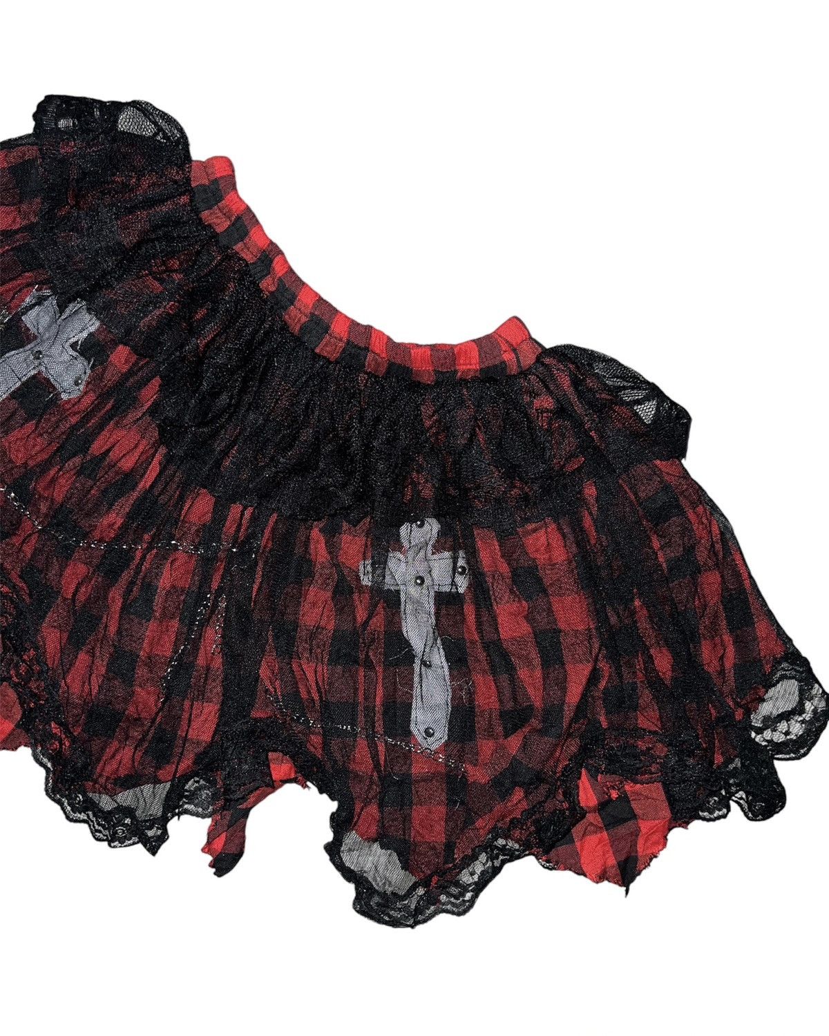 Japanese Brand Drug Honey cross chain tutu mini skirts 💋🧛🏻‍♀️➕ Size 26" / US 2 / IT 38 - 9 Thumbnail