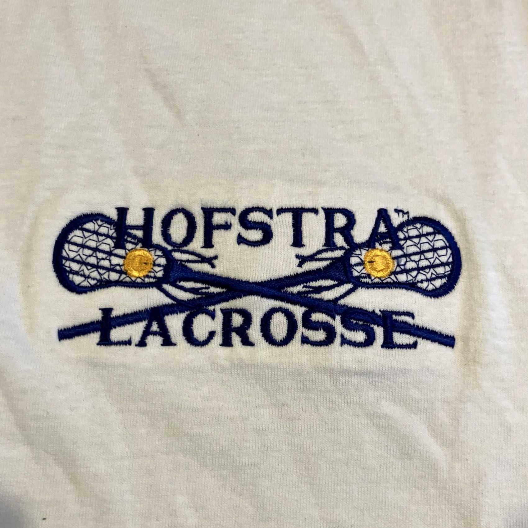 Vintage VINTAGE The Game Shirt Mens XL White RARE NWT HOFSTRA LACROSSE Embroidered Modell Size US XL / EU 56 / 4 - 3 Thumbnail