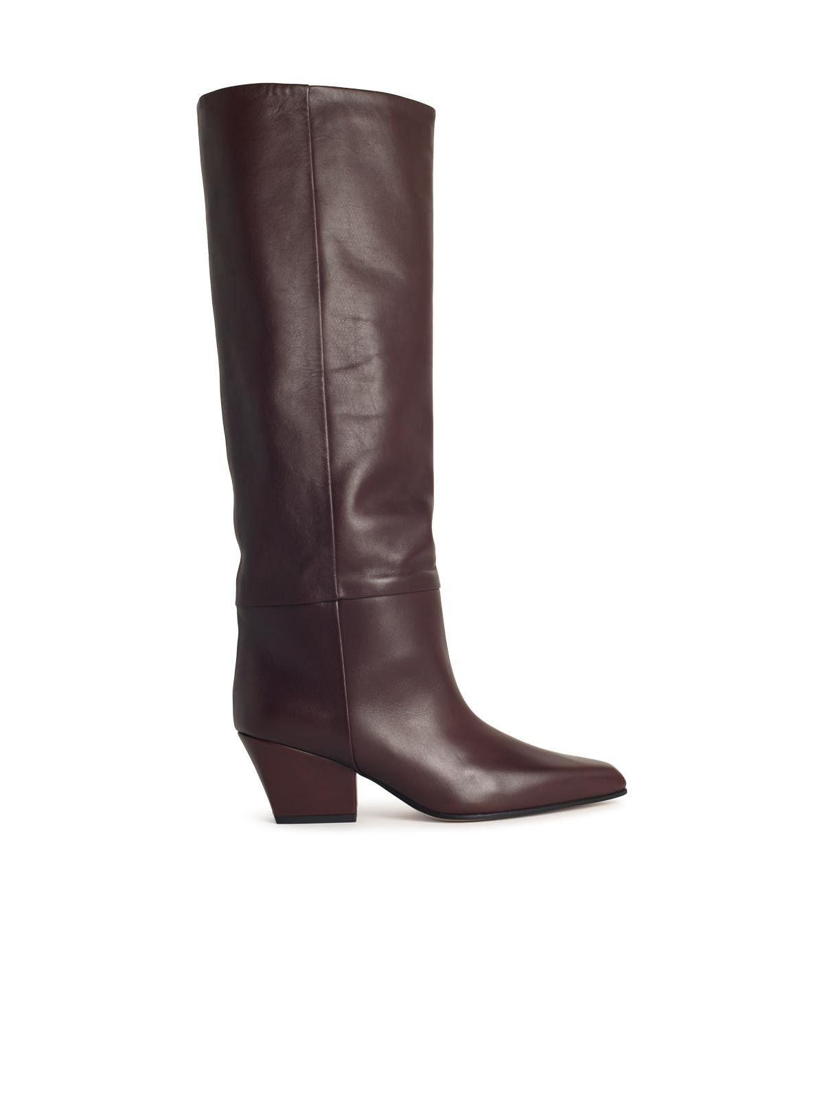 Paris Texas PARIS TEXAS 'Jane' Mocha Leather Boots Size US 6 / IT 36 - 1 Thumbnail