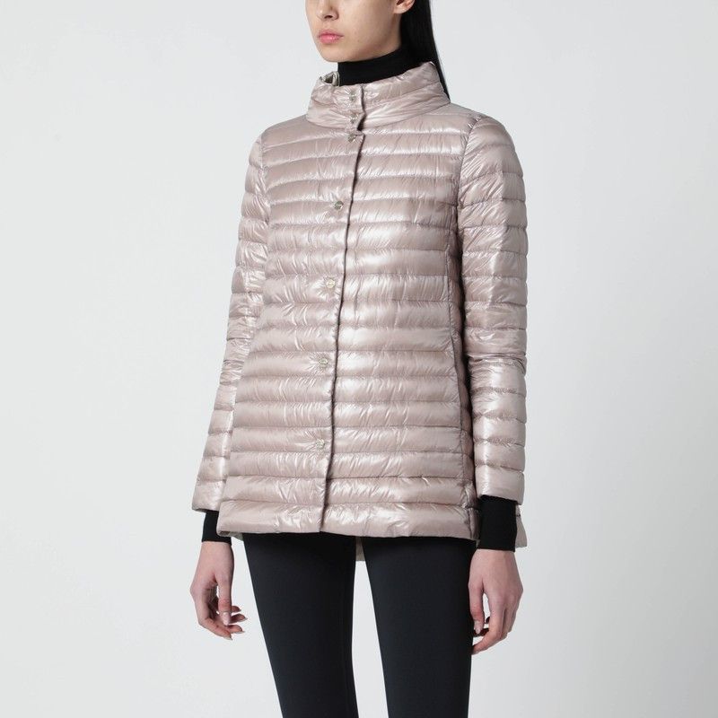 Herno Herno Light Pink Quilted Nylon Padded Jacket Size M / US 6-8 / IT 42-44 - 1 Thumbnail