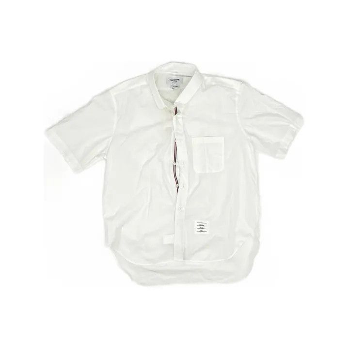 Thom Browne Thom Browne Short Sleeve Button-Up Shirt -2507 Size US L / EU 52-54 / 3 - 8 Thumbnail