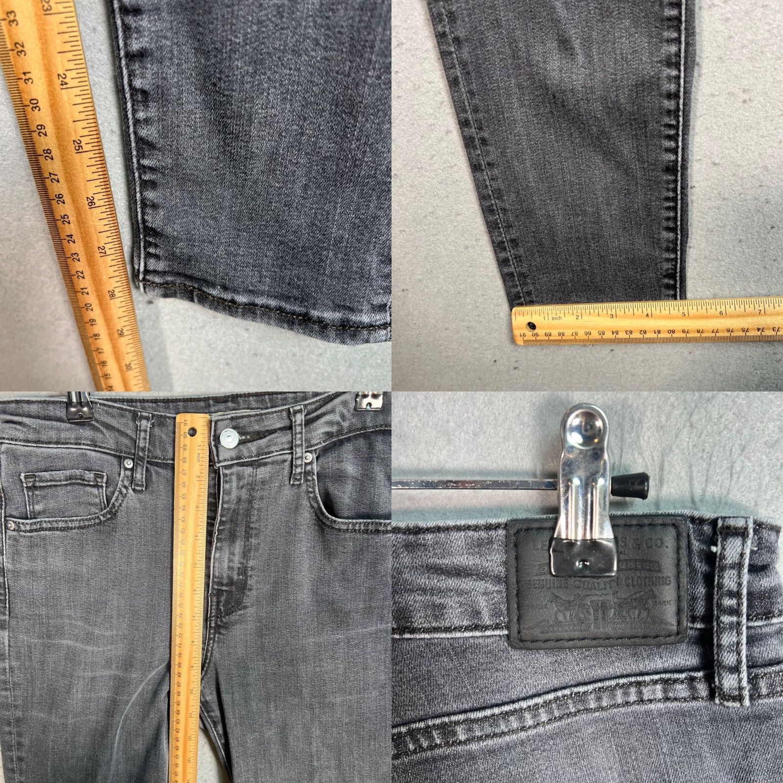 Levi's Levi's 721 High Rise Skinny Jeans Womens 28 x 30 Gray Denim Size 28" / US 6 / IT 42 - 8 Thumbnail