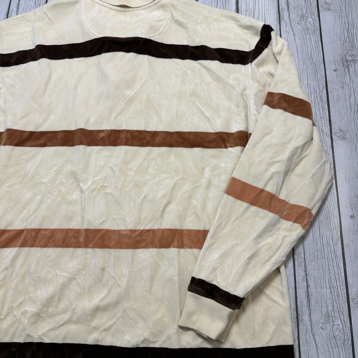 Enyce × Vintage Vintage Enyce long sleeve velour polo shirt Size US XXL / EU 58 / 5 - 4 Thumbnail