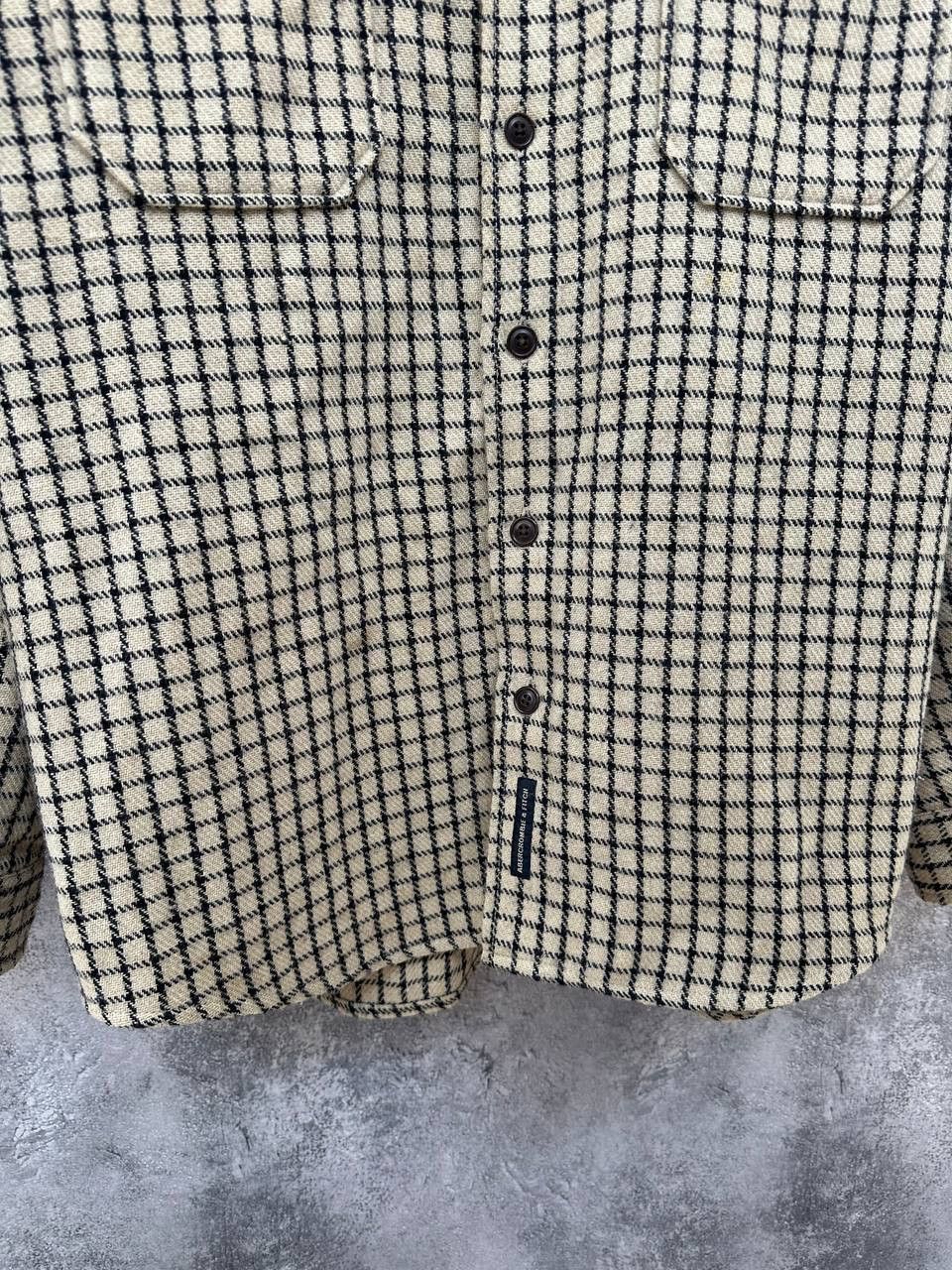 Abercrombie & Fitch × Vintage Abercrombie Fitch Vintage Plaid Overshirt Wool Button Jacket Size US M / EU 48-50 / 2 - 8 Thumbnail