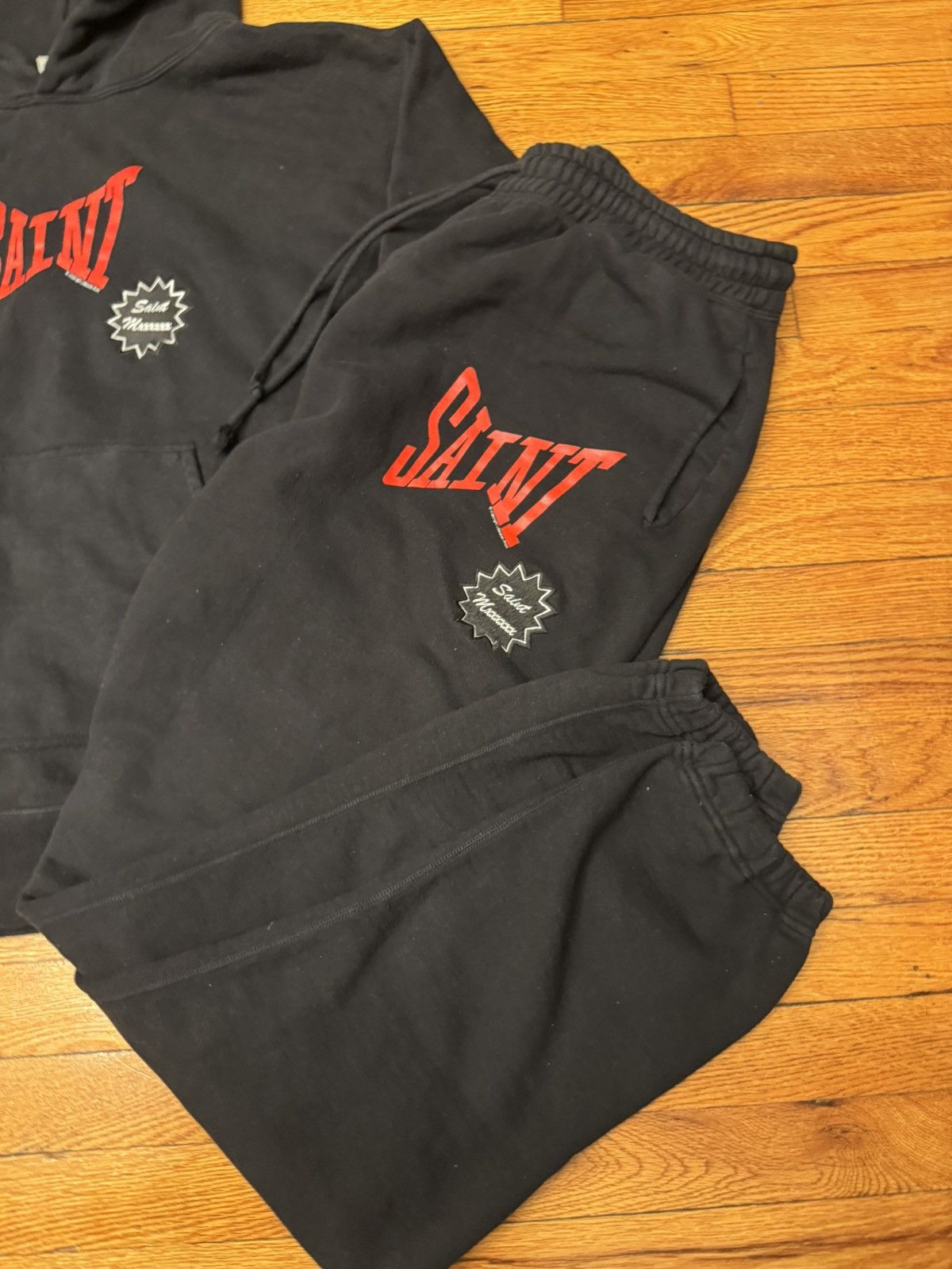 Saint Michael Saint Mxxxxxx Double Logo Suit Hoodie Pants Size Large Size US L / EU 52-54 / 3 - 4 Thumbnail