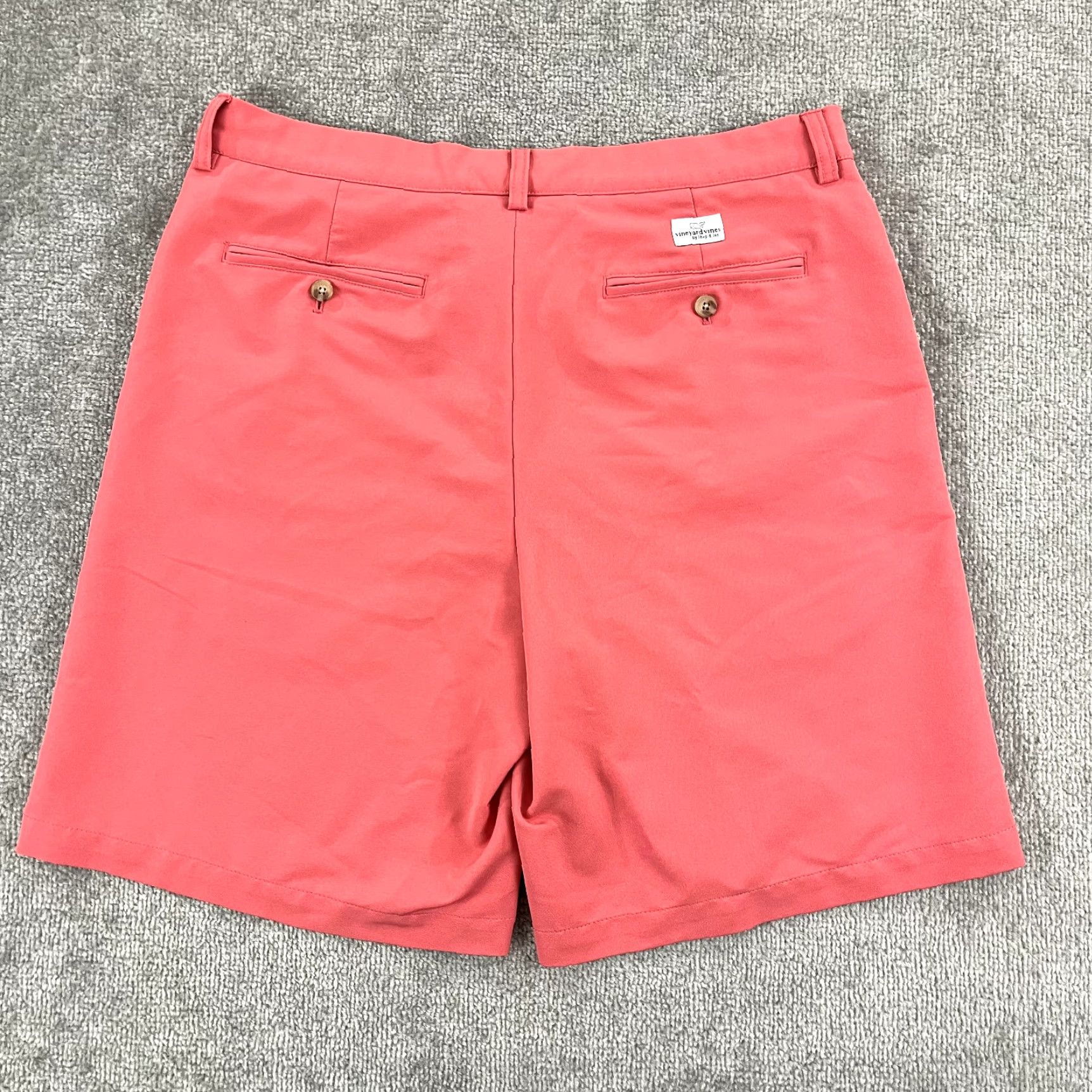 Vineyard Vines VINEYARD VINES Shorts Mens Regular Pink 34 9" Links Golf Performance Stretch Prep Casual Beach Outdoor Summer Size US 34 / EU 50 - 2 Thumbnail