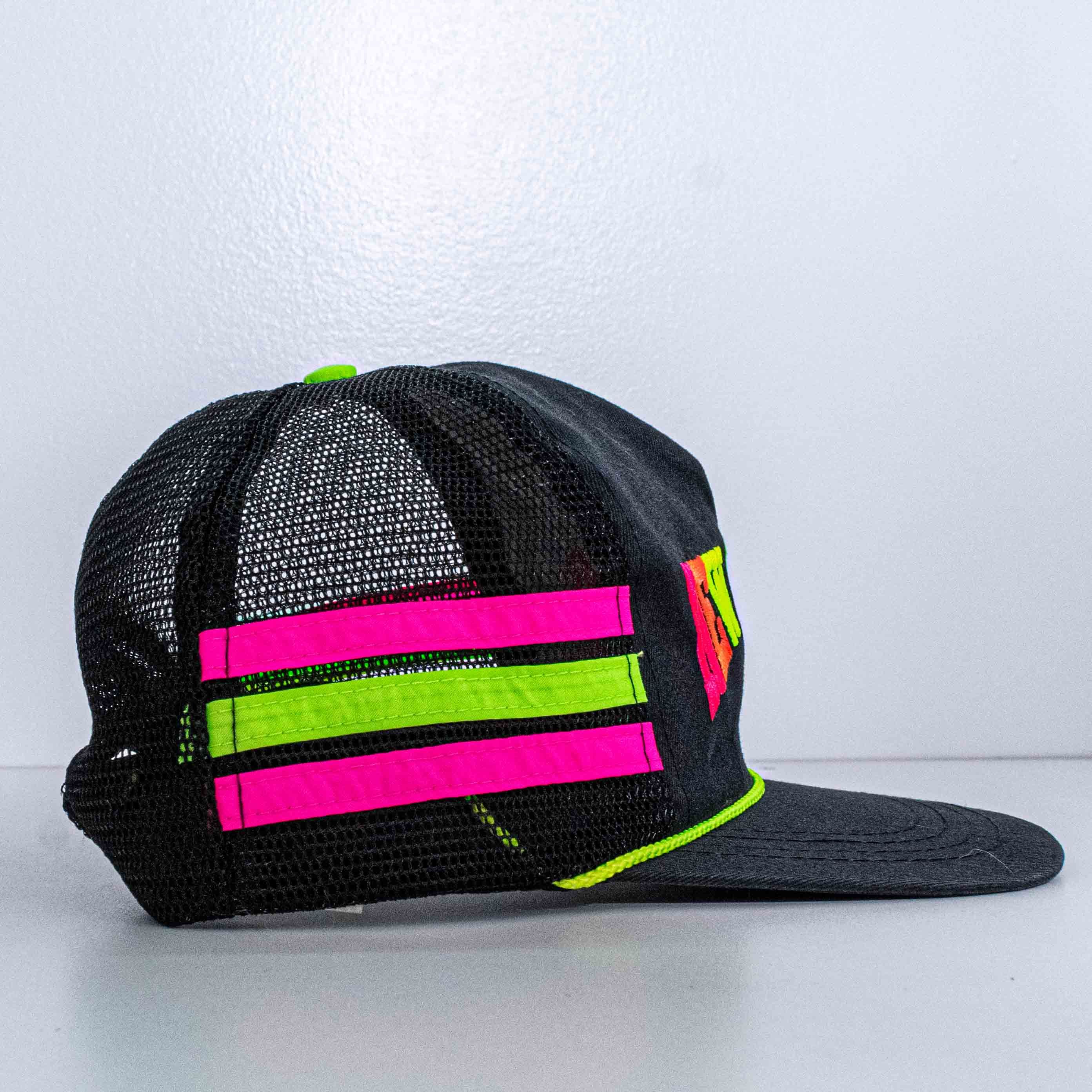 Vintage Three Stripe Mesh Trucker Hat Snapback New Mexico VTG Size ONE SIZE - 5 Thumbnail