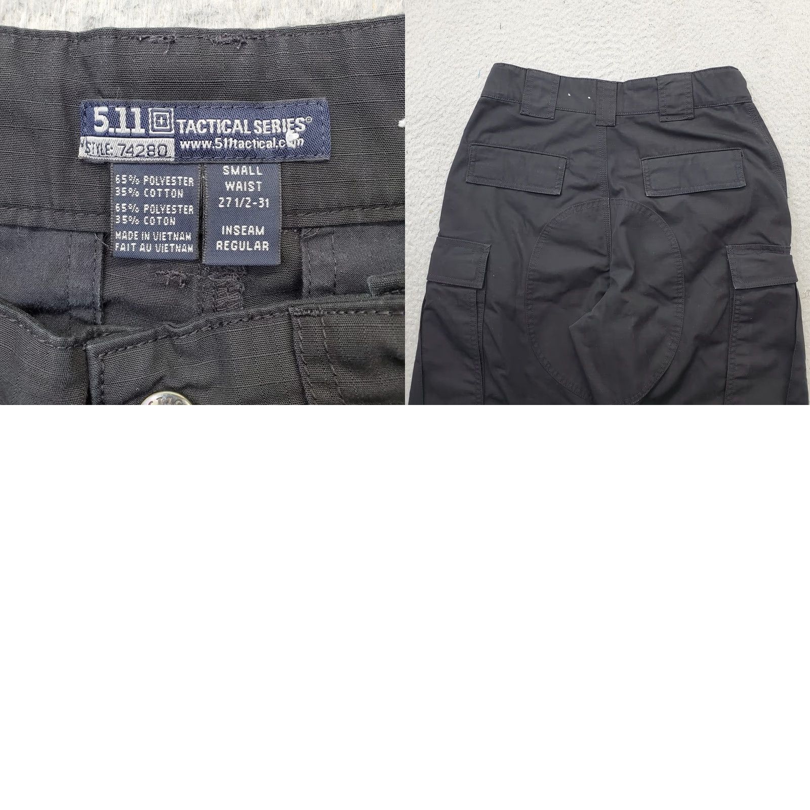 Vintage Nike Shirt Pants Mens Size S Black Regular Fit Cargo Pockets 5.11 Tactical Series Size US 29 - 8 Thumbnail