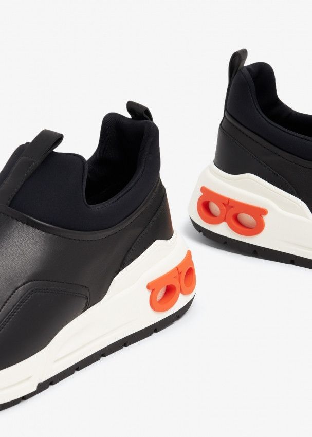 Salvatore Ferragamo o1s1rm1224 Cosma Sneakers in Black Size US 12.5 / EU 45-46 - 2 Thumbnail