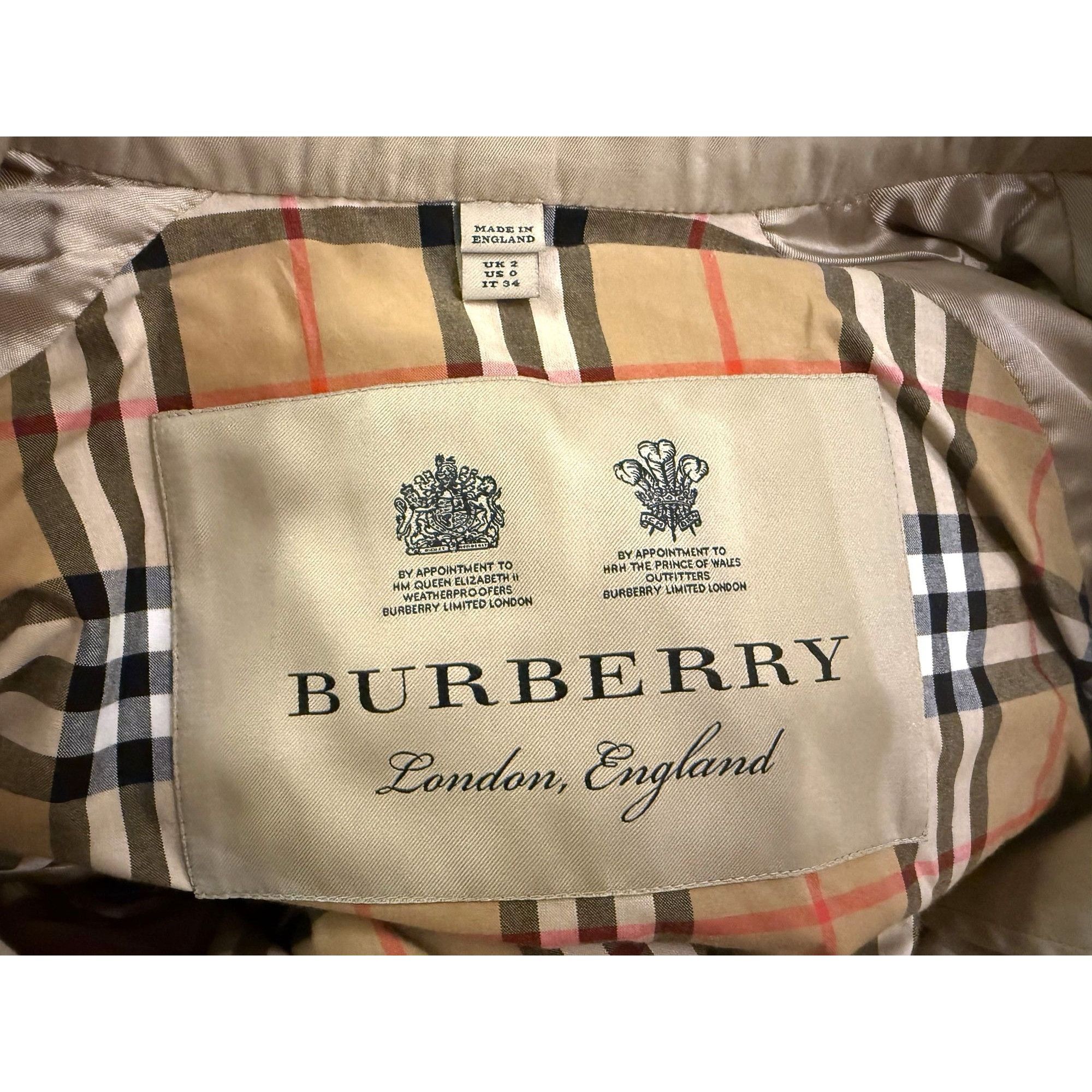 Burberry Burberry The Westminster Long Trench Coat Beige Cotton Women Size XS / US 0-2 / IT 36-38 - 3 Thumbnail