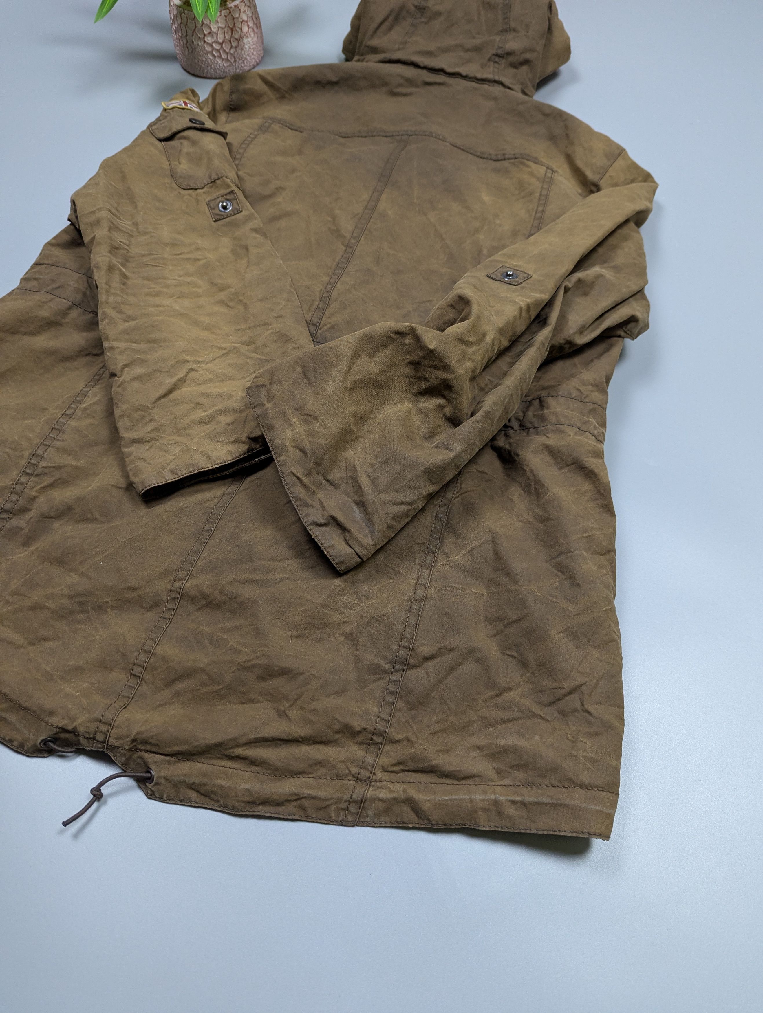 Barbour Barbour Vintage Winter Force Waxed Parka Jacket Olive US12 Size XL / US 12-14 / IT 48-50 - 22 Thumbnail