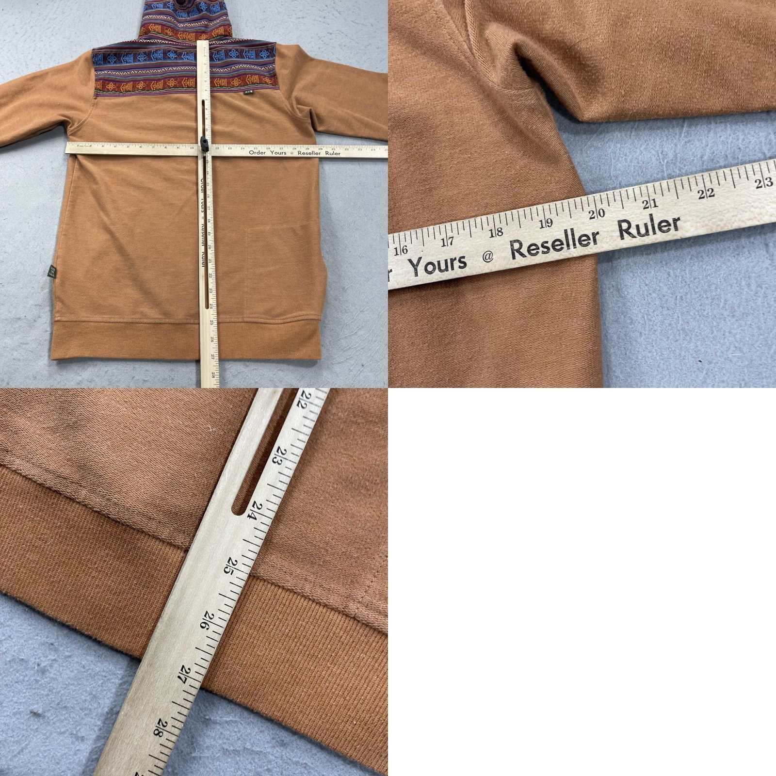 Howler Brothers Howler Brothers Hoodie Mens Small Orange Shaman Yoke Zip Sweatshirt Aztec Hiking Size US S / EU 44-46 / 1 - 8 Thumbnail