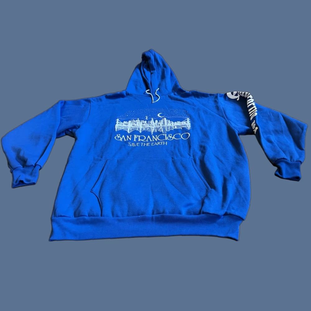 Tultex VINTAGE Tultex Hoodie City Blue XL Size US XL / EU 56 / 4 - 1 Thumbnail