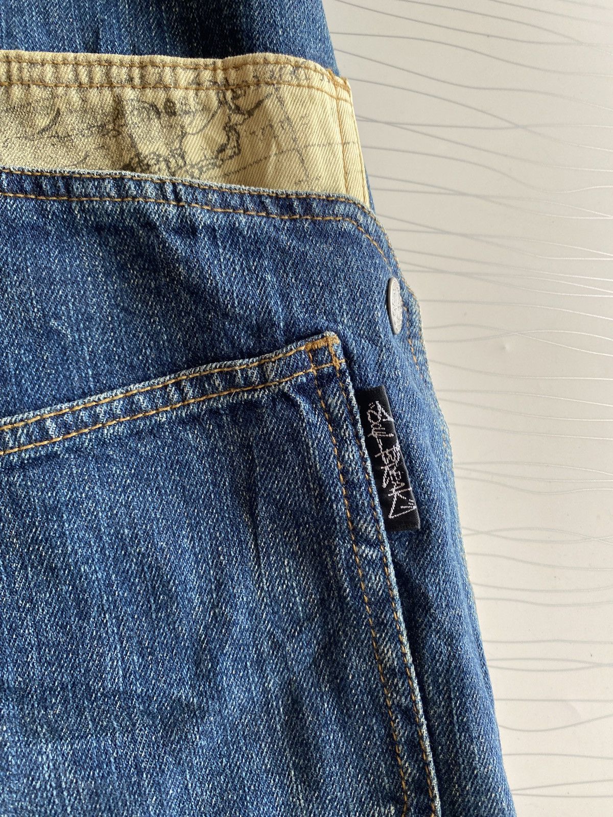 JNCO Vintage Y2K SOUL BREAK Denim Baggy Jeans Buckle Back Size US 30 / EU 46 - 10 Thumbnail