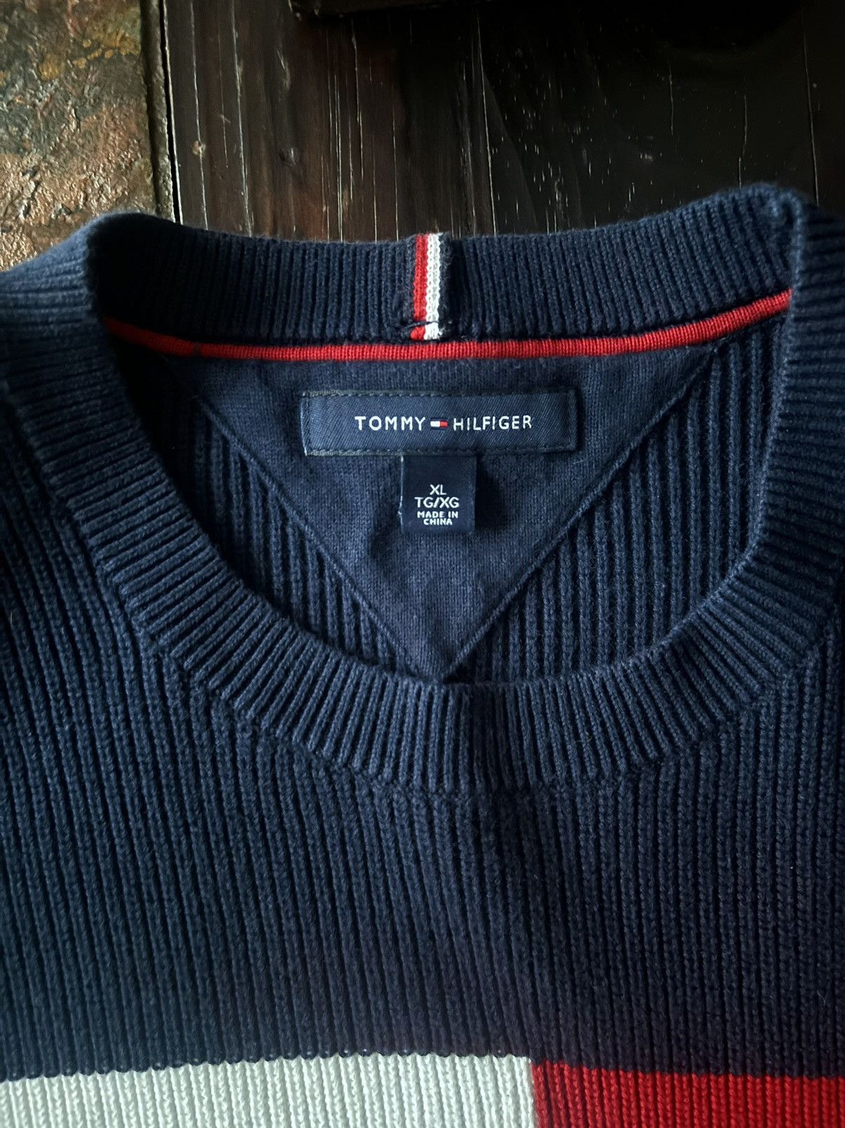 Tommy Hilfiger Tommy x Knitted Logo Sweater Size US XL / EU 56 / 4 - 2 Thumbnail