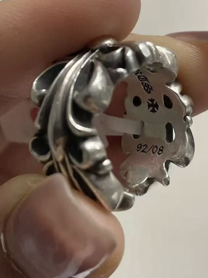 Chrome Hearts Chrome Hearts Silver Floral Cross Ring Size ONE SIZE - 4 Thumbnail