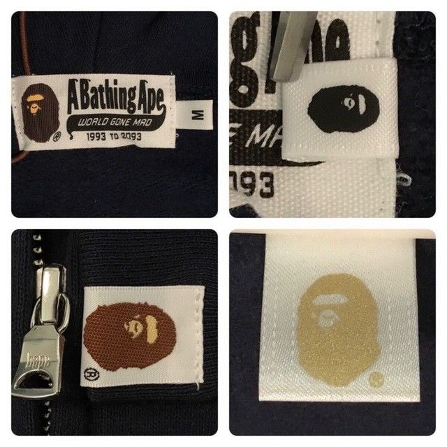 Bape BAPE CAMO Milo Shark Full Zip Hoodie Navy a bathing ape Size US M / EU 48-50 / 2 - 7 Thumbnail