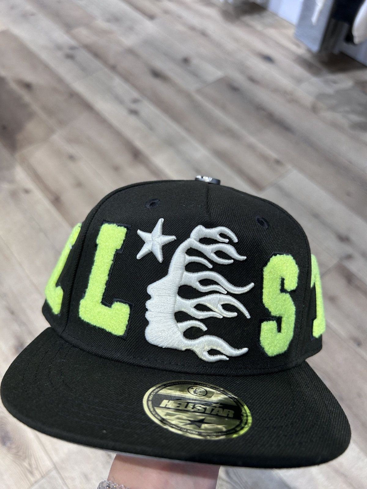 希少】HELLSTAR Og Logo BLACK Cap(fitted) Hellstar OG Patch Fitted