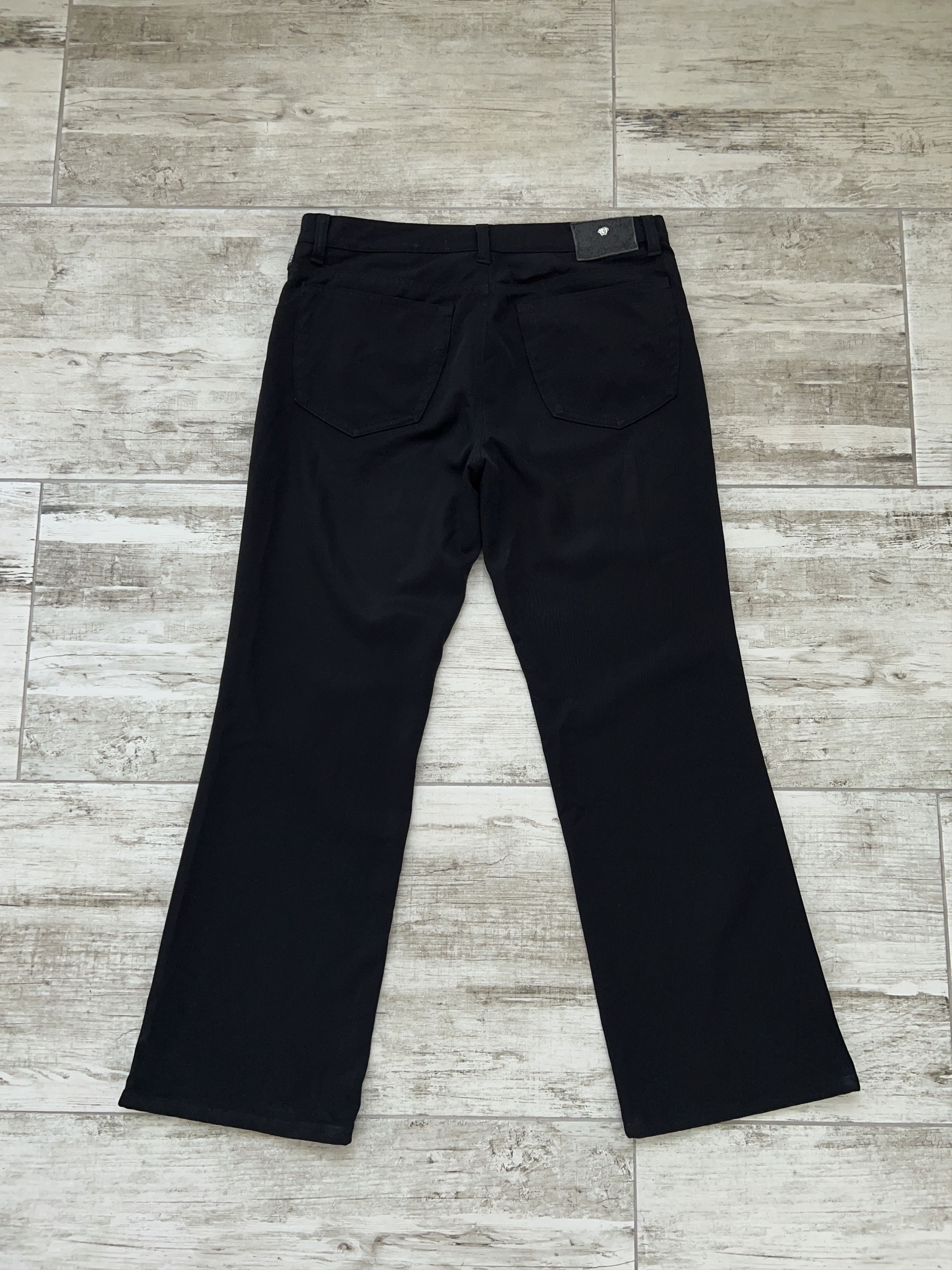 Versace × Versace Jeans Couture × Vintage Black Jeans Pants Trousers Polyester Size 30 44 Size 30" / US 8 / IT 44 - 1 Thumbnail