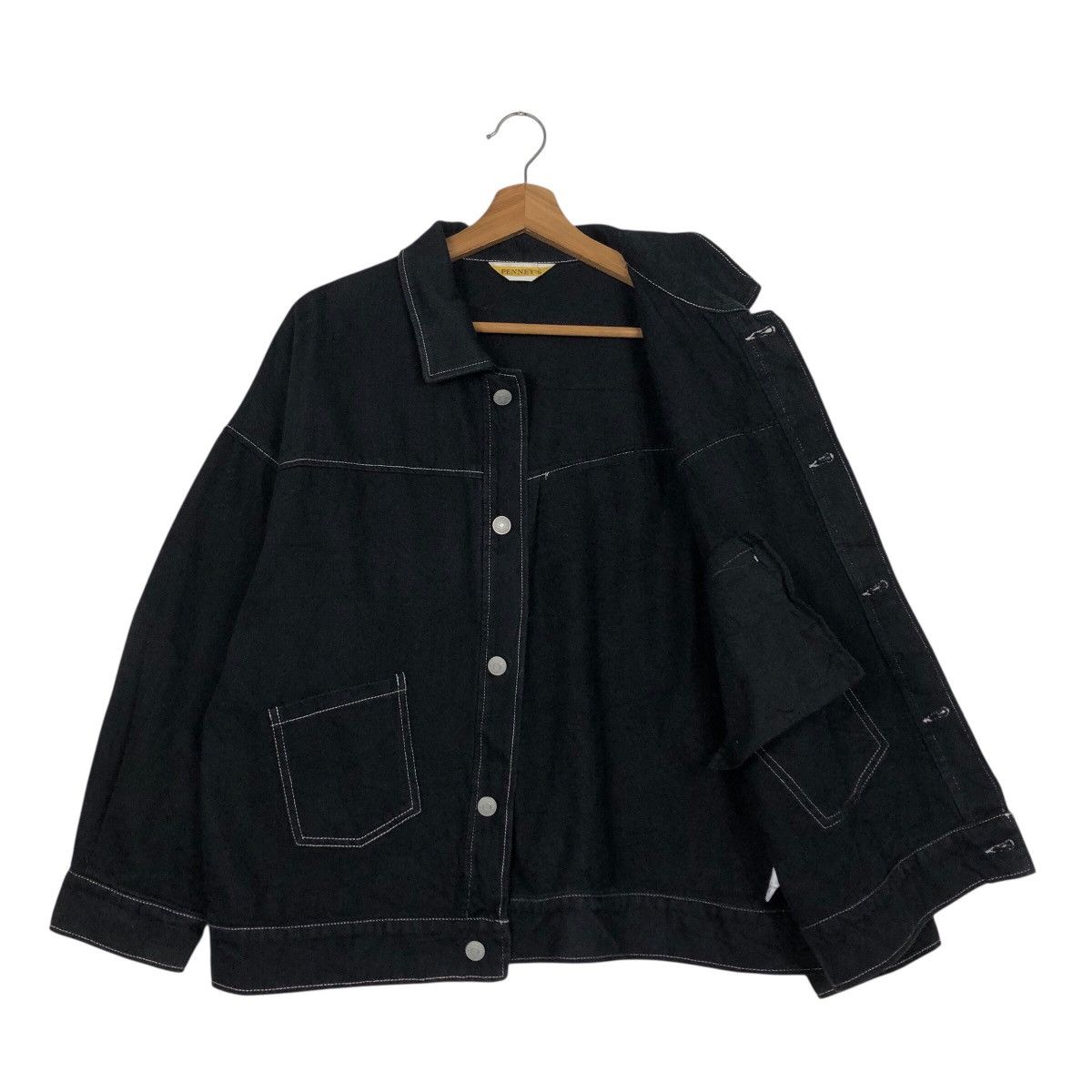 Japanese Brand 📌Vintage Biker Jacket Trucker Penny's Issey Miyake Size US M / EU 48-50 / 2 - 12 Thumbnail