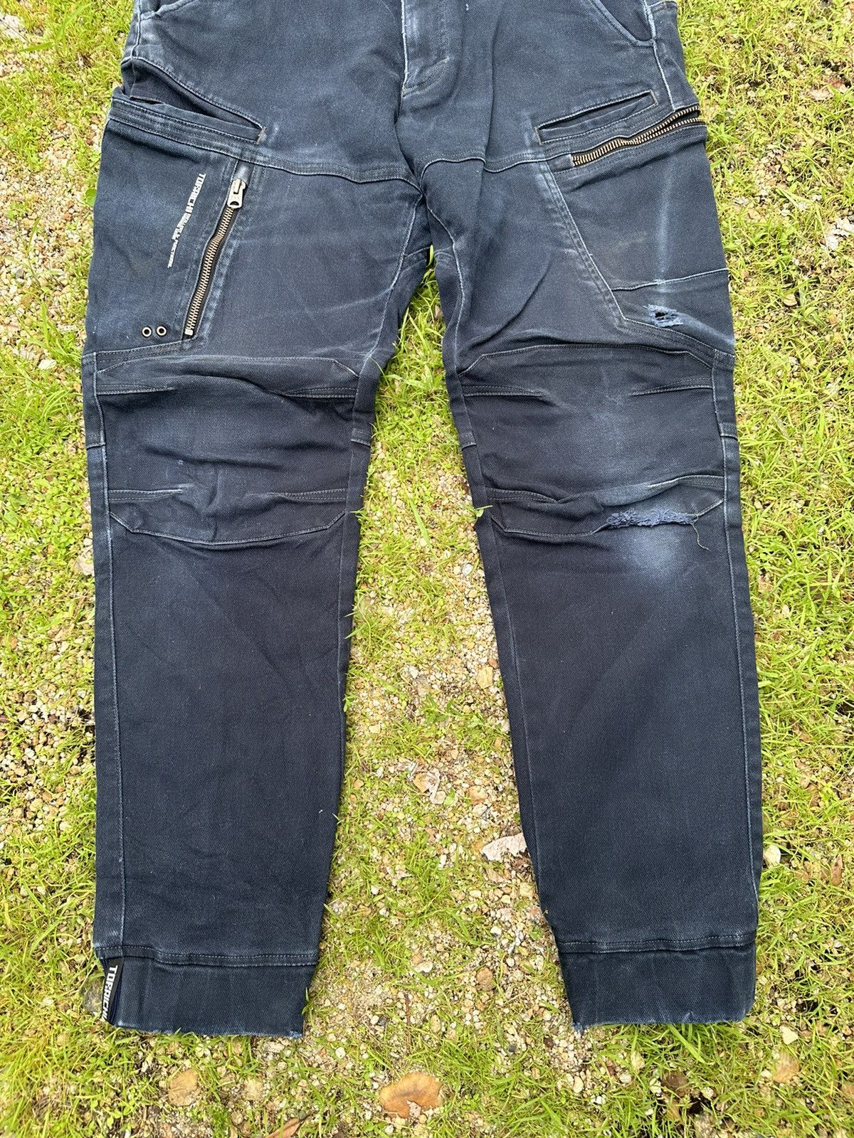 Beauty Beast VINTAGE DOUBLE KNEE TORAICHI JAPAN FADED BIKERS PANTS Size US 32 / EU 48 - 5 Thumbnail
