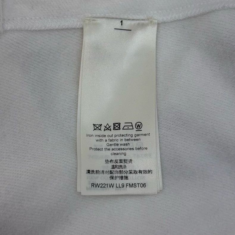 Louis Vuitton Louis Vuitton White classic logo cropped sweatshirt 2505-Ne Size M / US 6-8 / IT 42-44 - 6 Thumbnail