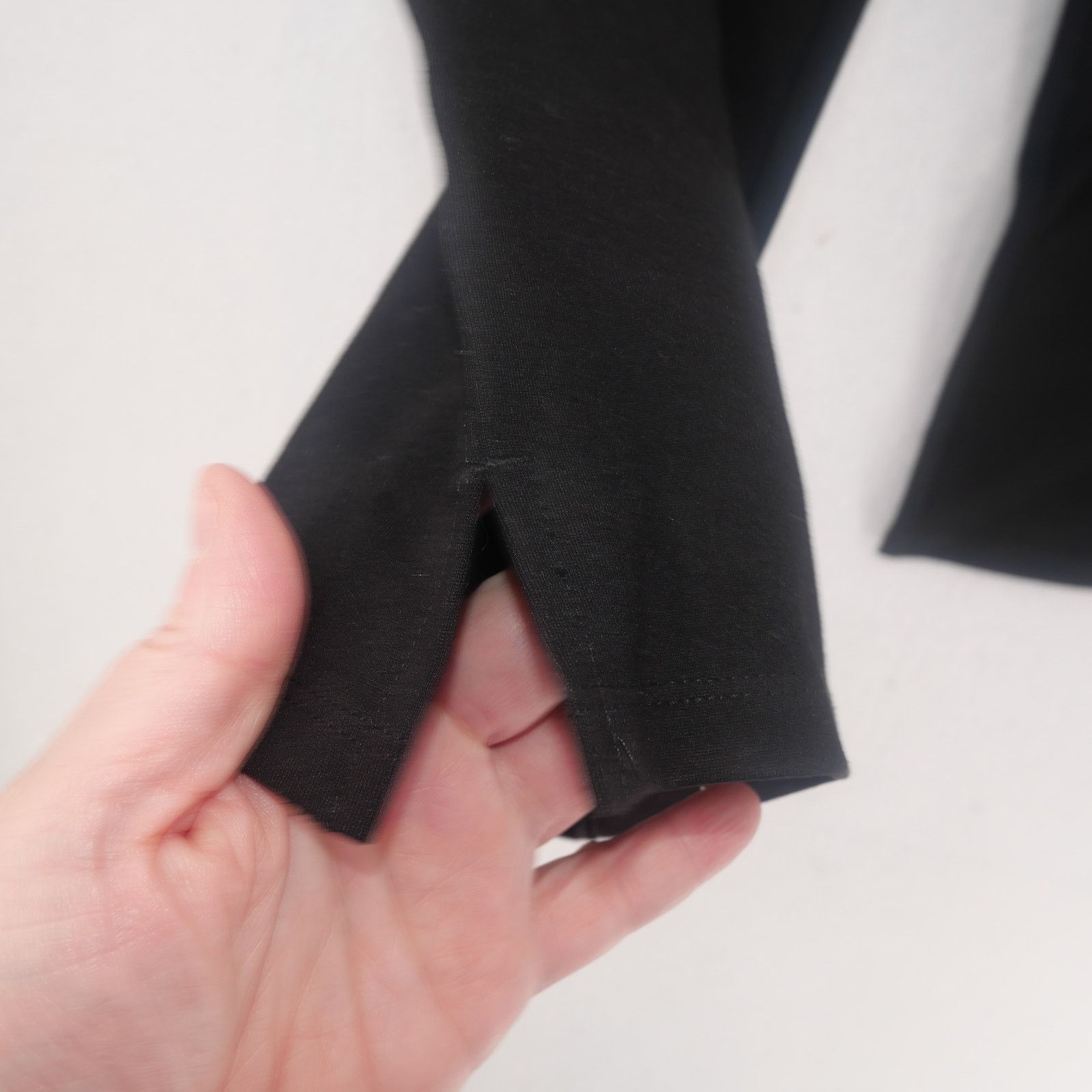 Quince NEW Quince Women's Large Ultra Stretch Ponte Flare pants Size 32" / US 10 / IT 46 - 4 Thumbnail