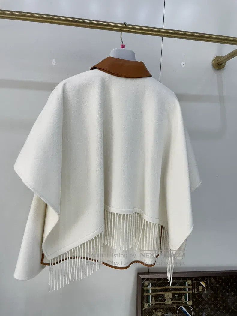Hermes Hermes Cloak Fringe Coat Size XS / US 0-2 / IT 36-38 - 5 Thumbnail