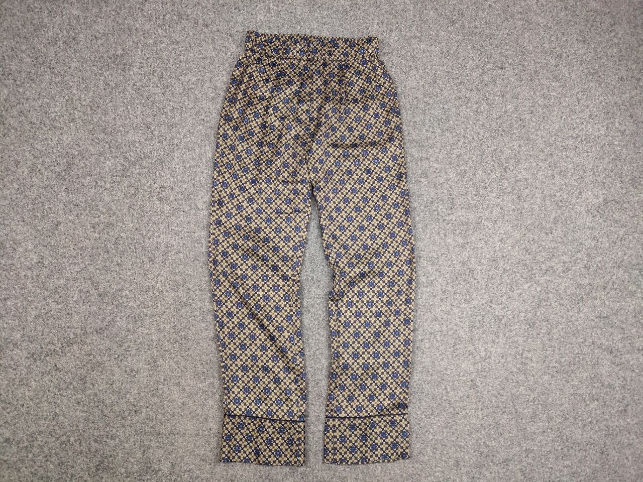 Sandro Sandro Dany Trouser Pants in Floral Print Dark Brown Tan Size 34" / US 12 / IT 48 - 6 Thumbnail