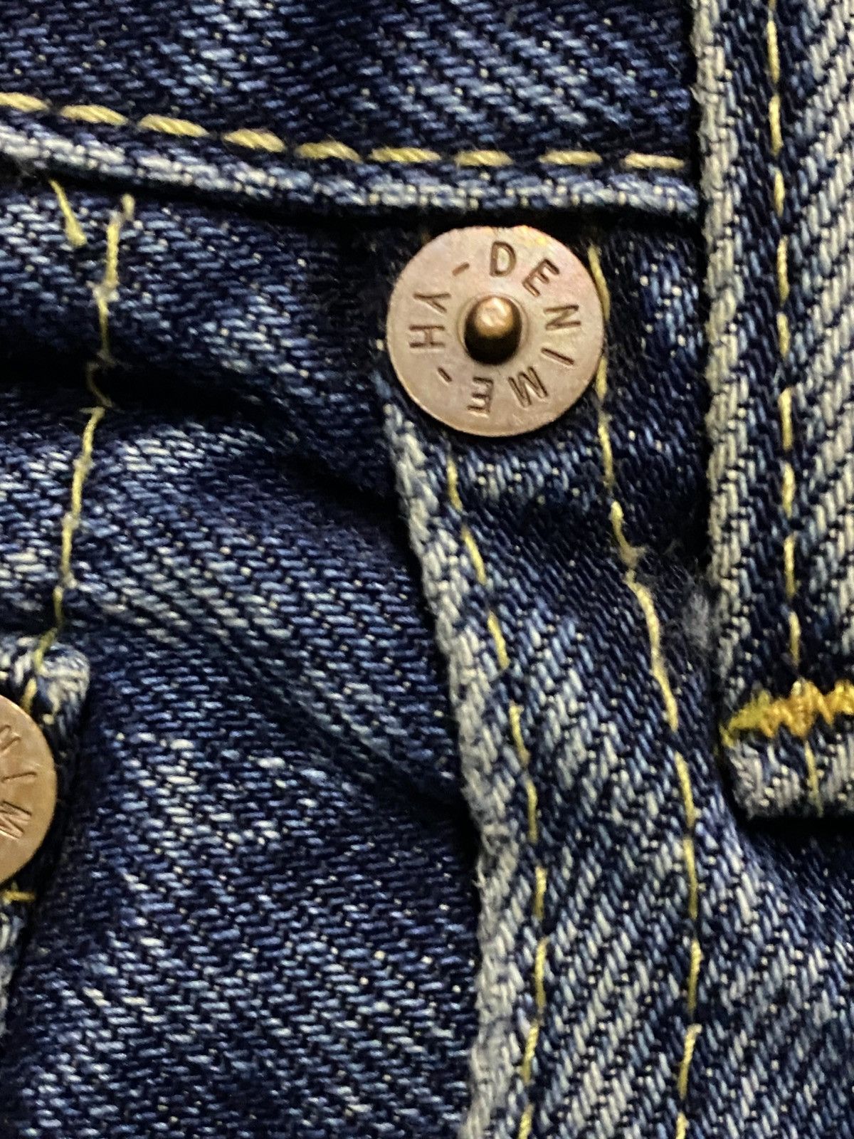 Denime Vintage Denime Selvedge Mud Wash Distressed Loose Jeans Size US 30 / EU 46 - 8 Thumbnail