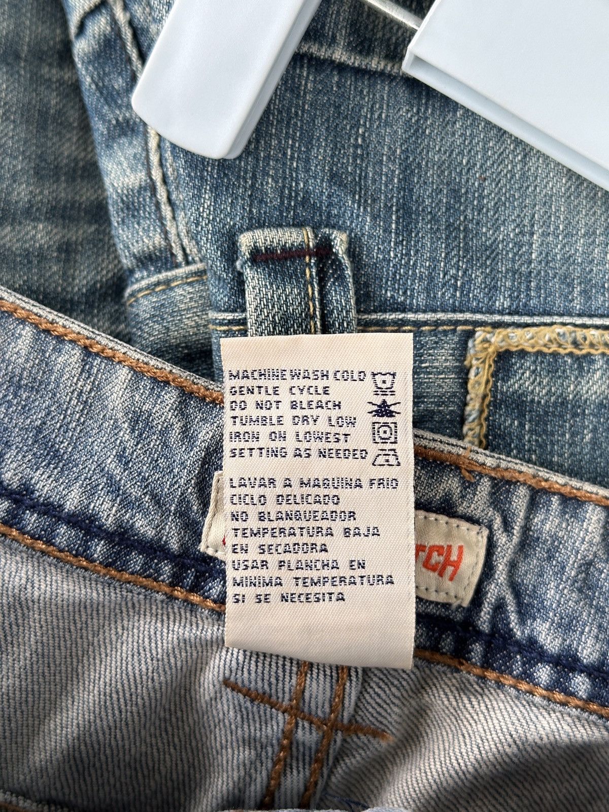 If Six Was Nine 💥Faded Glory💥 Jeans Crazy Pocket 💥 Size US 30 / EU 46 - 8 Thumbnail