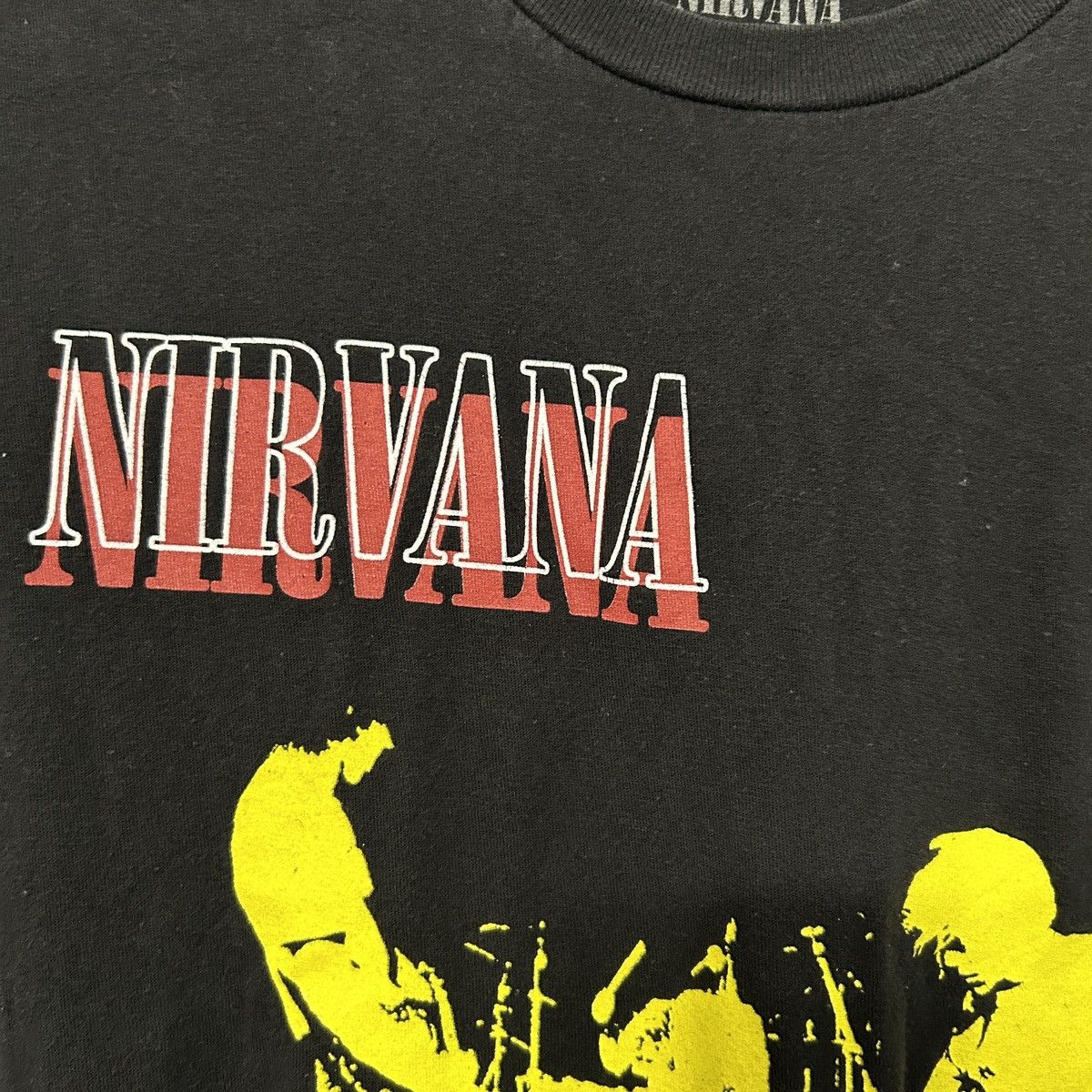 Nirvana Nirvana Black and Yellow Graphic Band Tee Size XL - "Darryl" Size US XL / EU 56 / 4 - 7 Thumbnail