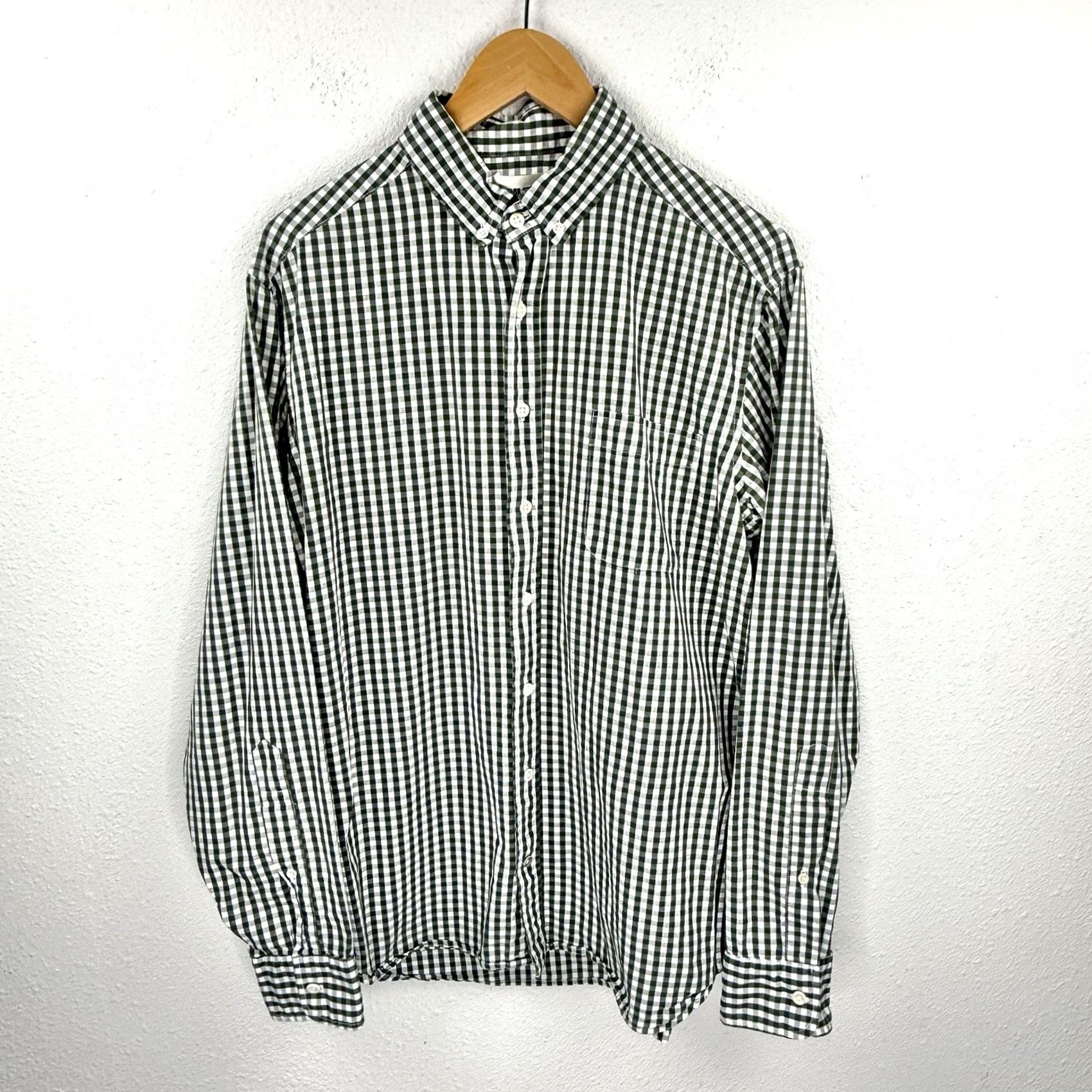 Taylor Stitch Taylor Stitch Shirt Mens 42 Large Plaid Gingham Cotton Button Up Green Size US XL / EU 56 / 4 - 2 Thumbnail