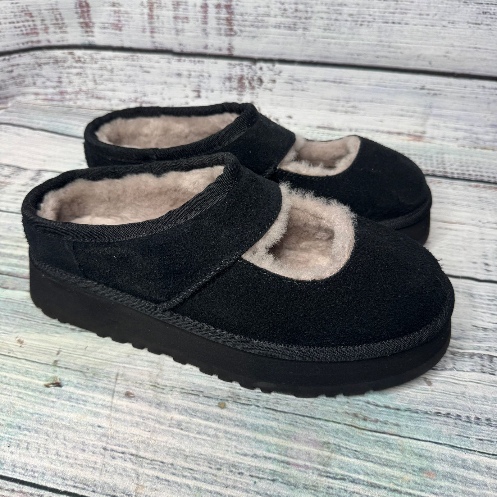 Ugg UGG Bea Mary Jane Black 1167612-BLK Women's Size 10 NEW Size US 10 / IT 40 - 3 Thumbnail
