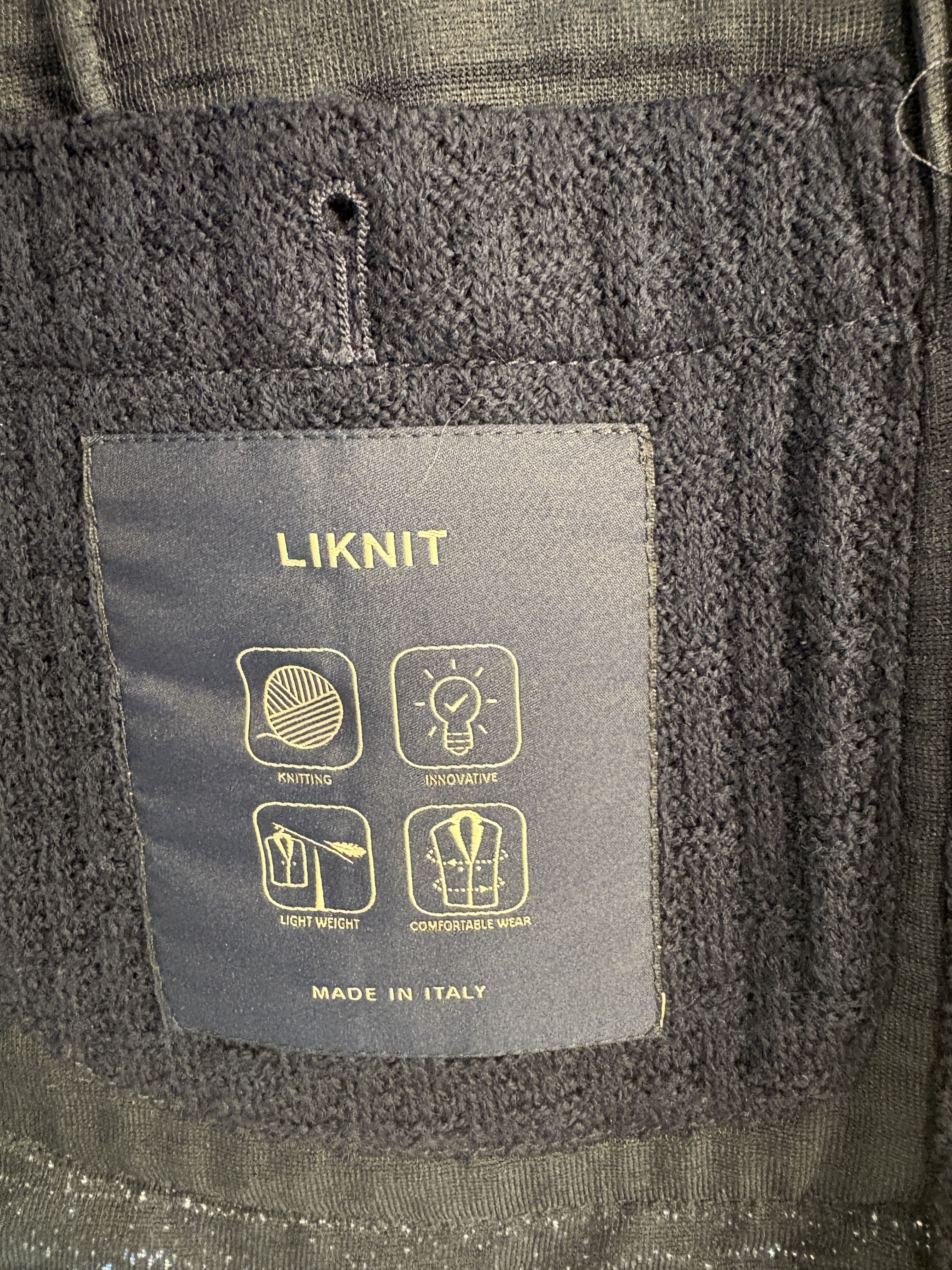 Lardini Lardini Liknit Unstructured Blue Knit Sweater Blazer Size 42R - 3 Thumbnail