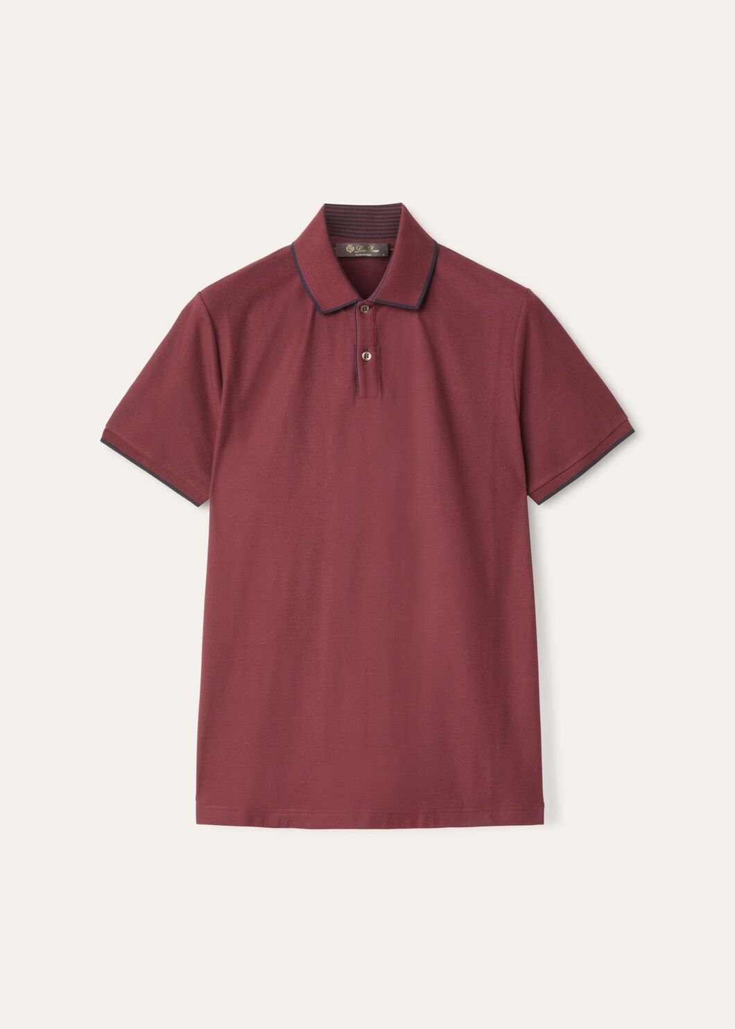 Loro Piana o1w1db10125 FAI4903 Brentwood Polo Shirt in Burgundy Size US L / EU 52-54 / 3 - 1 Thumbnail