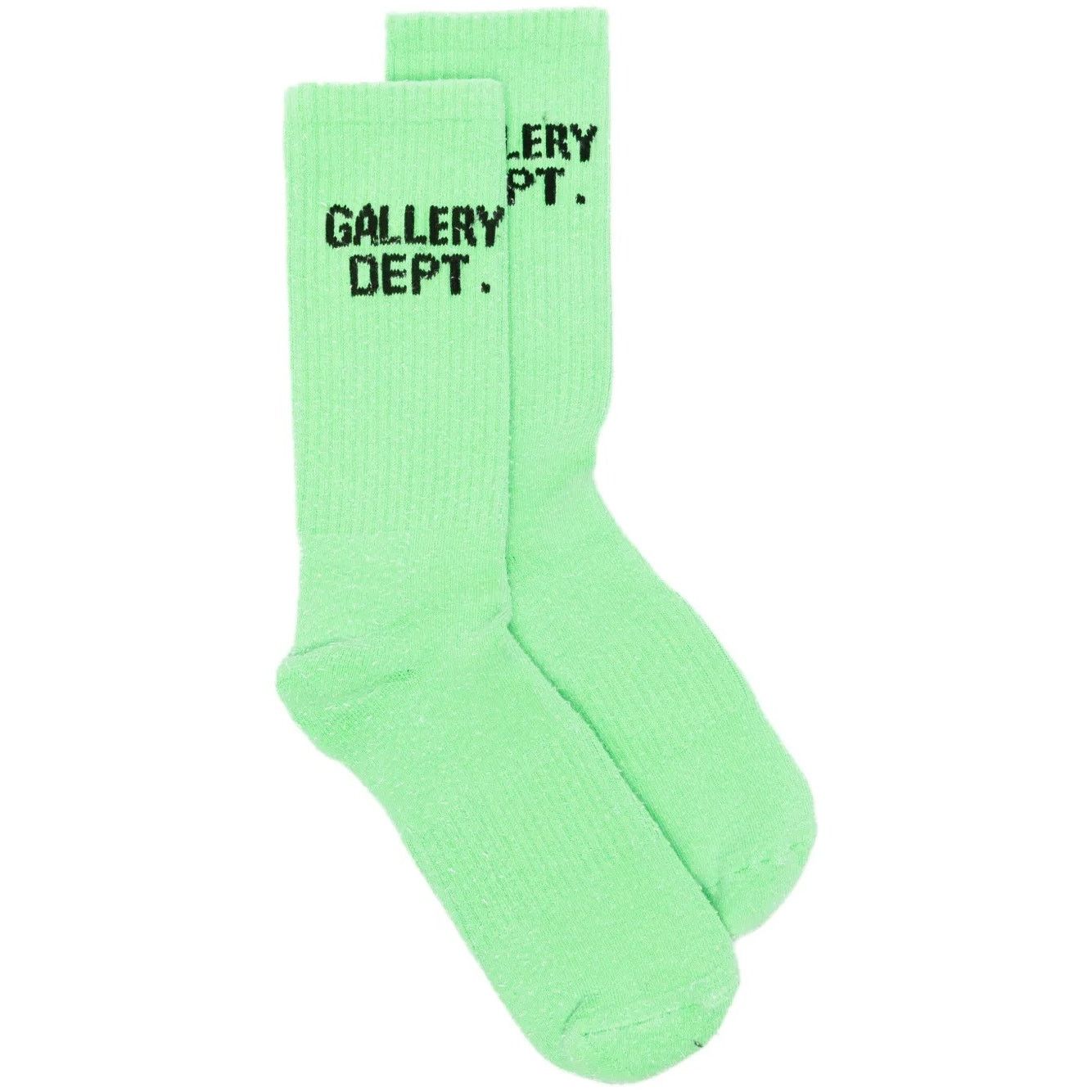 Gallery Dept. Flo Green Clean Logo Intarsia Knit Socks