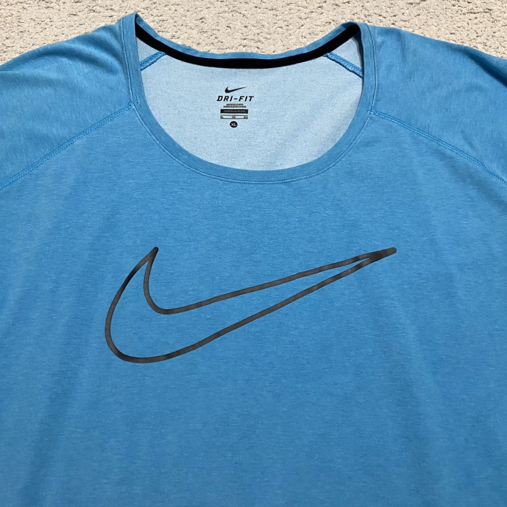 Nike Nike Dri-Fit Sweatshirt Womens XL Blue Light Weight Long Sleeve Round Neck Raglan Shirt Size XL / US 12-14 / IT 48-50 - 3 Thumbnail