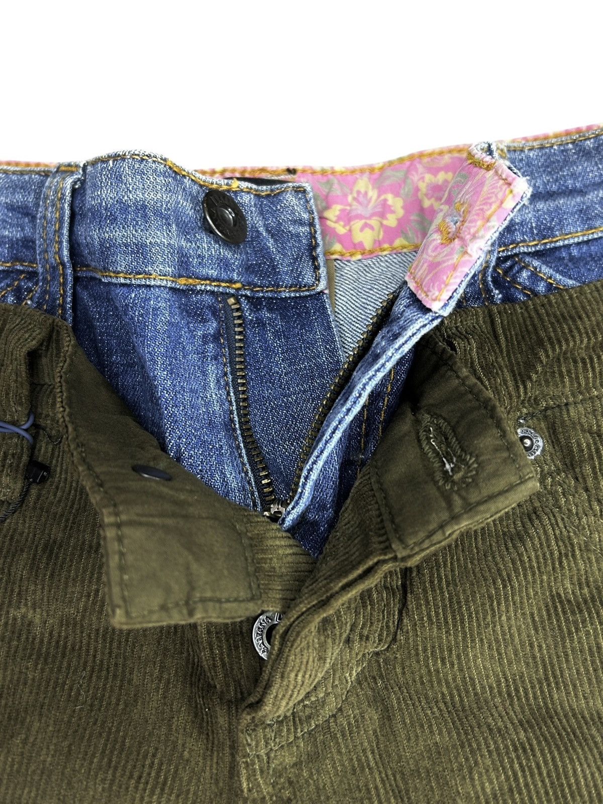 Dolce & Gabbana S/S 05 Double Waist Corduroy Trousers Size 26" / US 2 / IT 38 - 6 Thumbnail