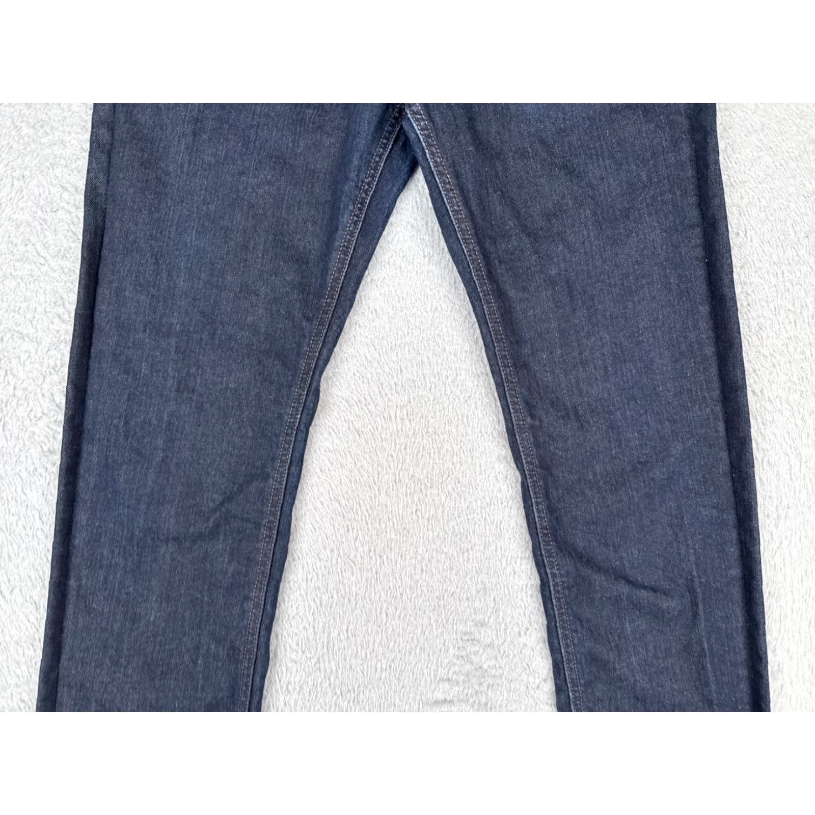 J.Crew J.CREW Mercantile Jeans Mens 30x30 Blue Denim Straight Leg Dark Wash Cotton-Blend Vintage No Size US 30 / EU 46 - 3 Thumbnail