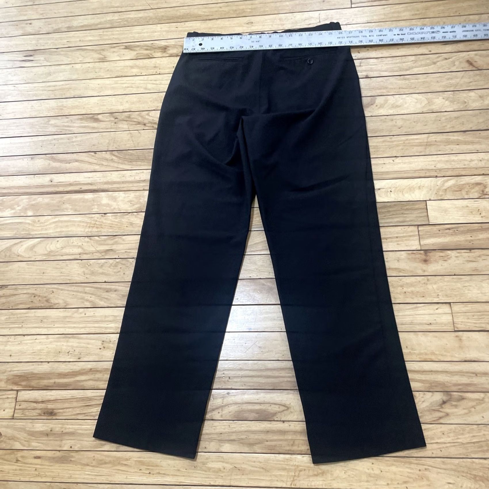 Banana Republic VINTAGE Banana Republic Dress Pants Men 32R Black Wool Flat Front Slacks 2001 Wool Blend Stretch 90s Y2k Dress Pants Mens Size US 32 / EU 48 - 7 Thumbnail