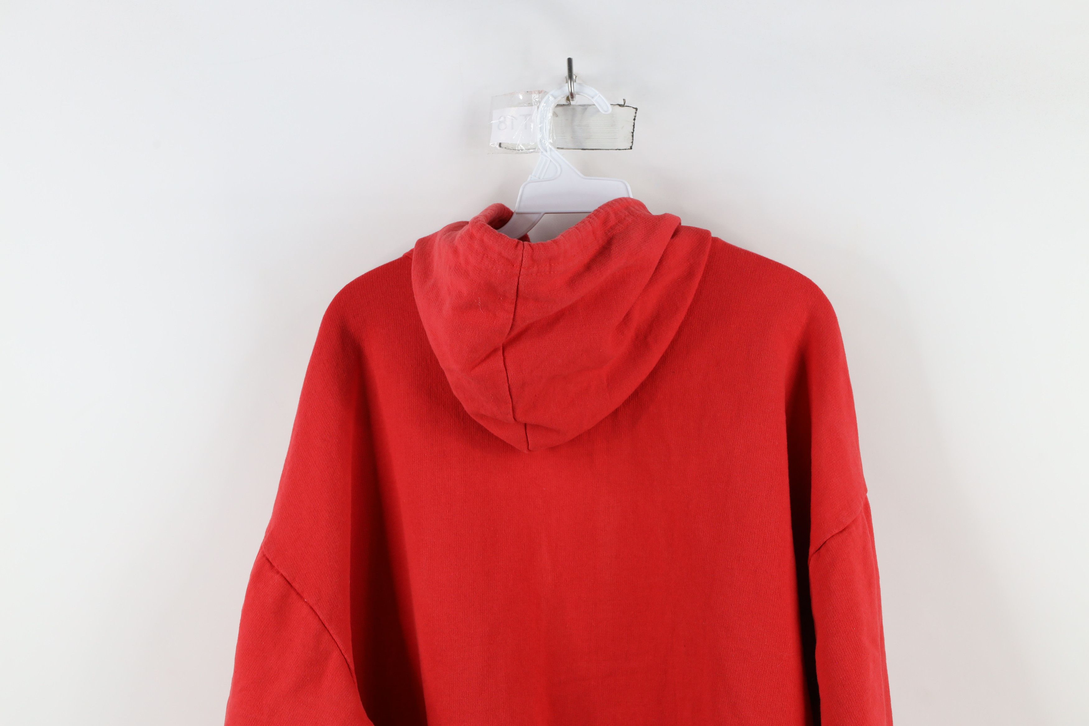Vintage Vintage 90s Ohio State University Hoodie Sweatshirt Red Size US XL / EU 56 / 4 - 12 Thumbnail