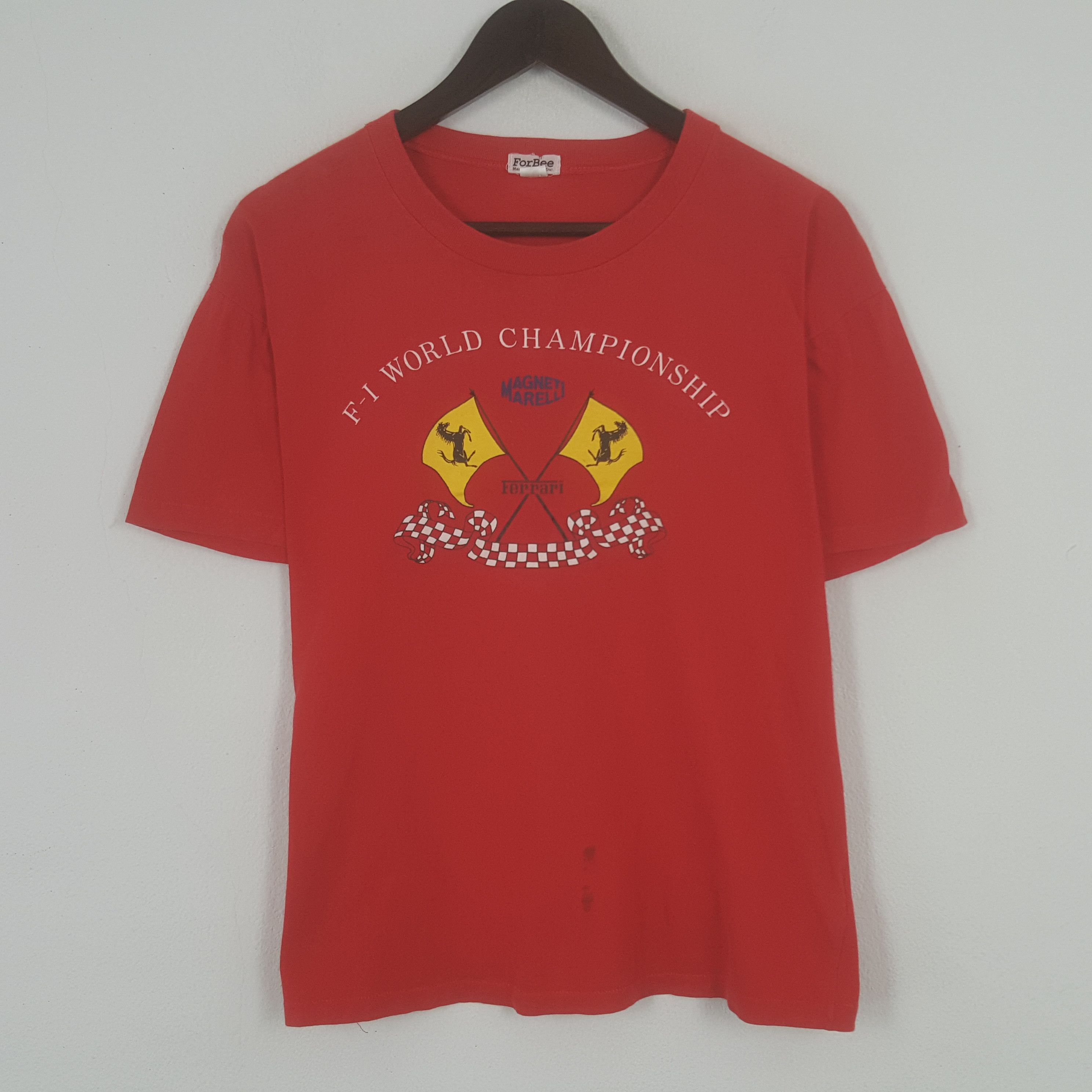 Ferrari × Vintage Vintage Ferrari Racing Car Tshirt Size US L / EU 52-54 / 3 - 1 Thumbnail