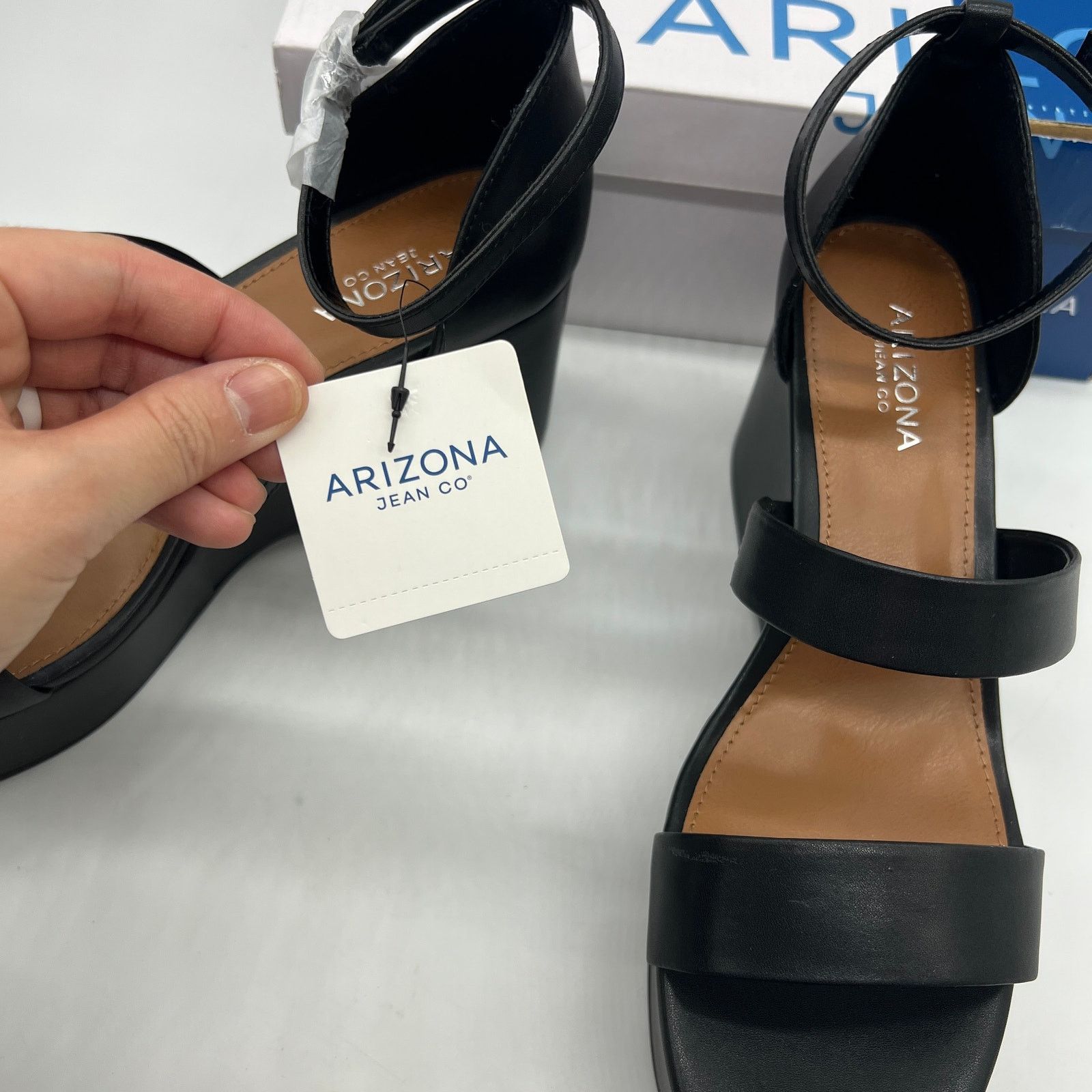 Other Arizona Jean Co Womens Junno Heeled Sandals Black Size 9M Size US 9 / IT 39 - 4 Thumbnail